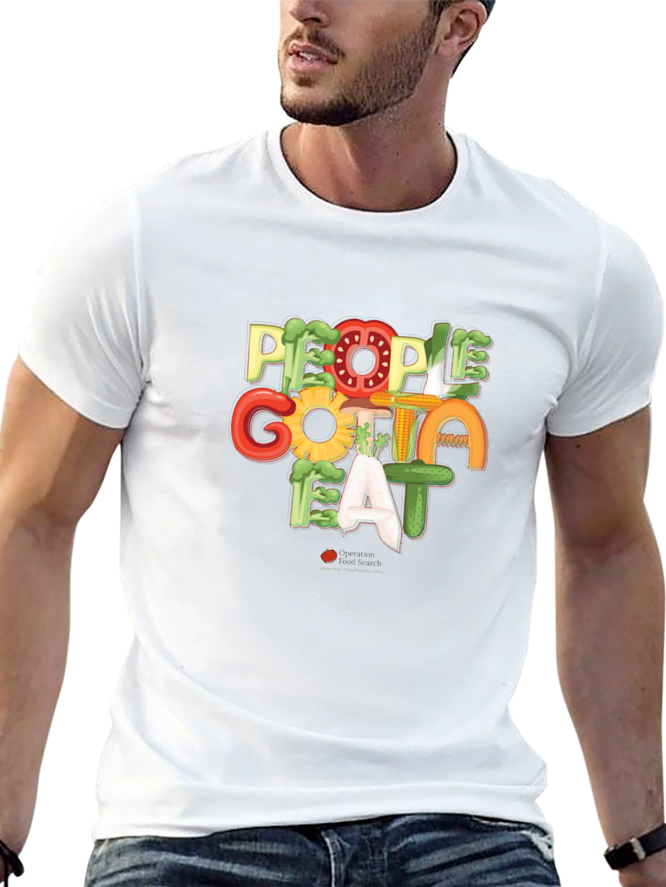 People Gotta Eat T-Shirt - Black Graphic Tee