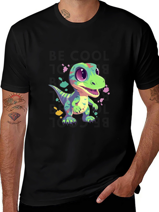 Cartoon Dinosaur Graphic Tee