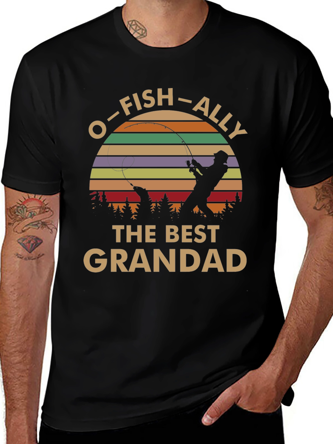 O-FISH-ALLY The Best Grandad T-Shirt
