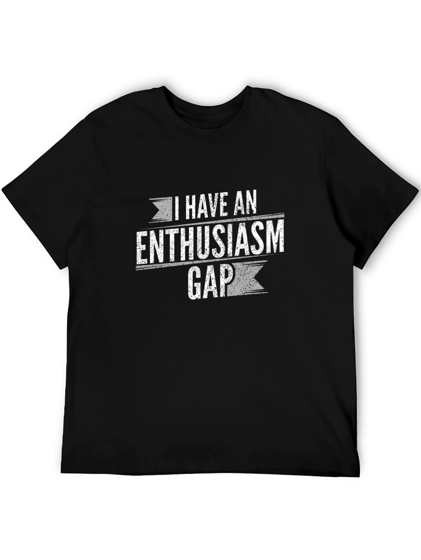 Enthusiasm Gap Funny Graphic T-Shirt