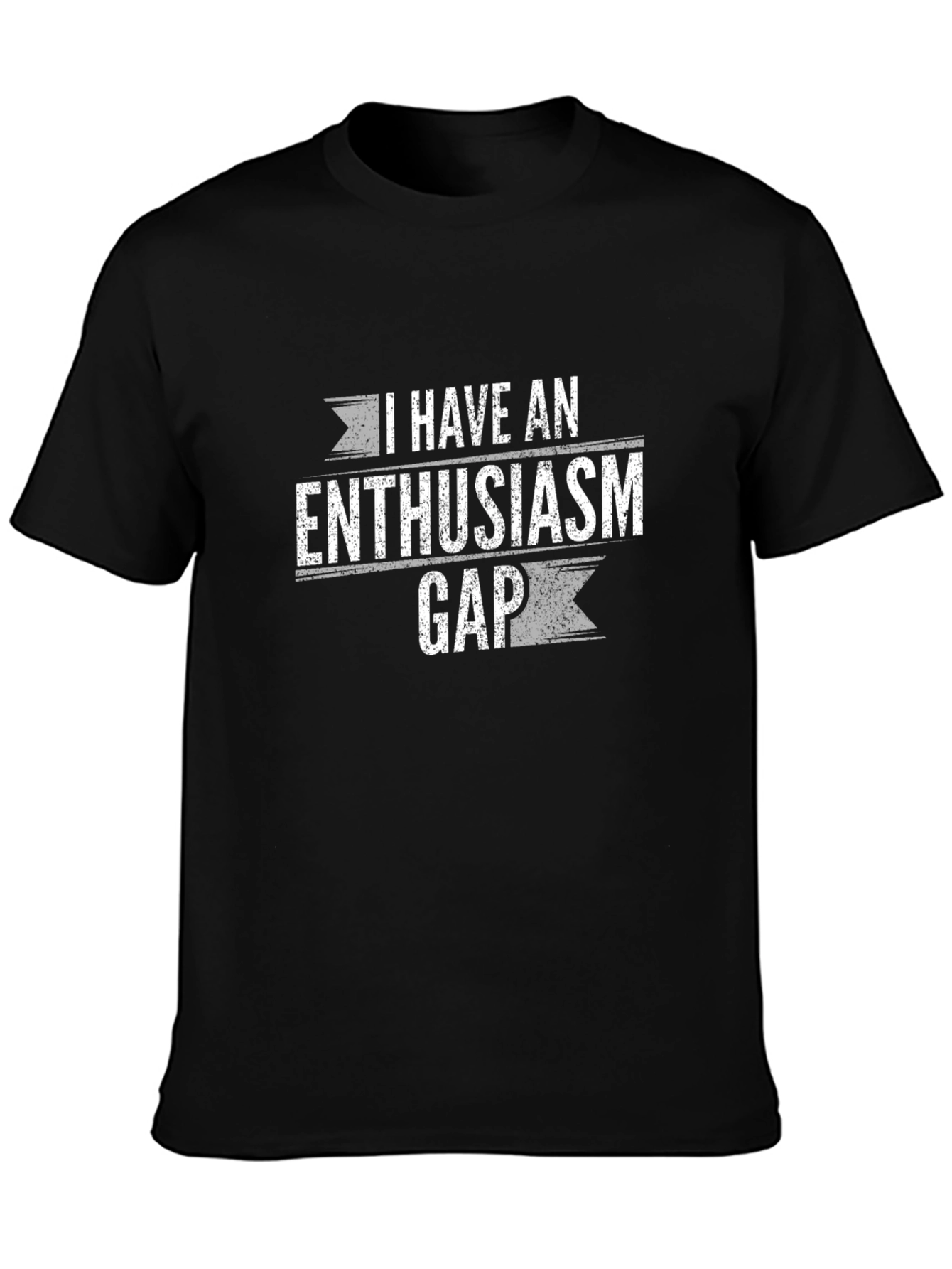 Enthusiasm Gap Funny Graphic T-Shirt