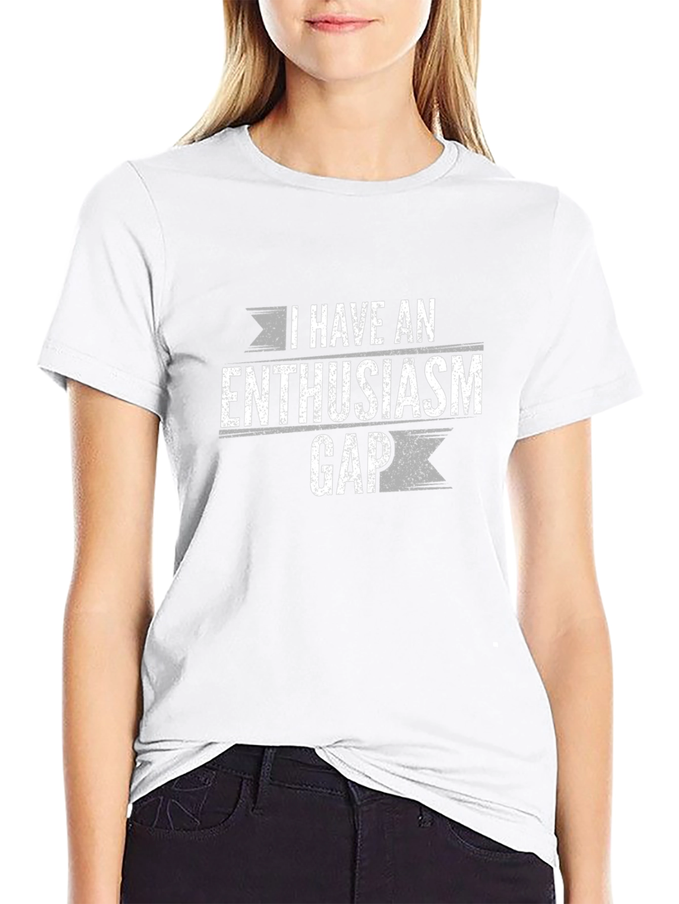 Enthusiasm Gap Funny Graphic T-Shirt