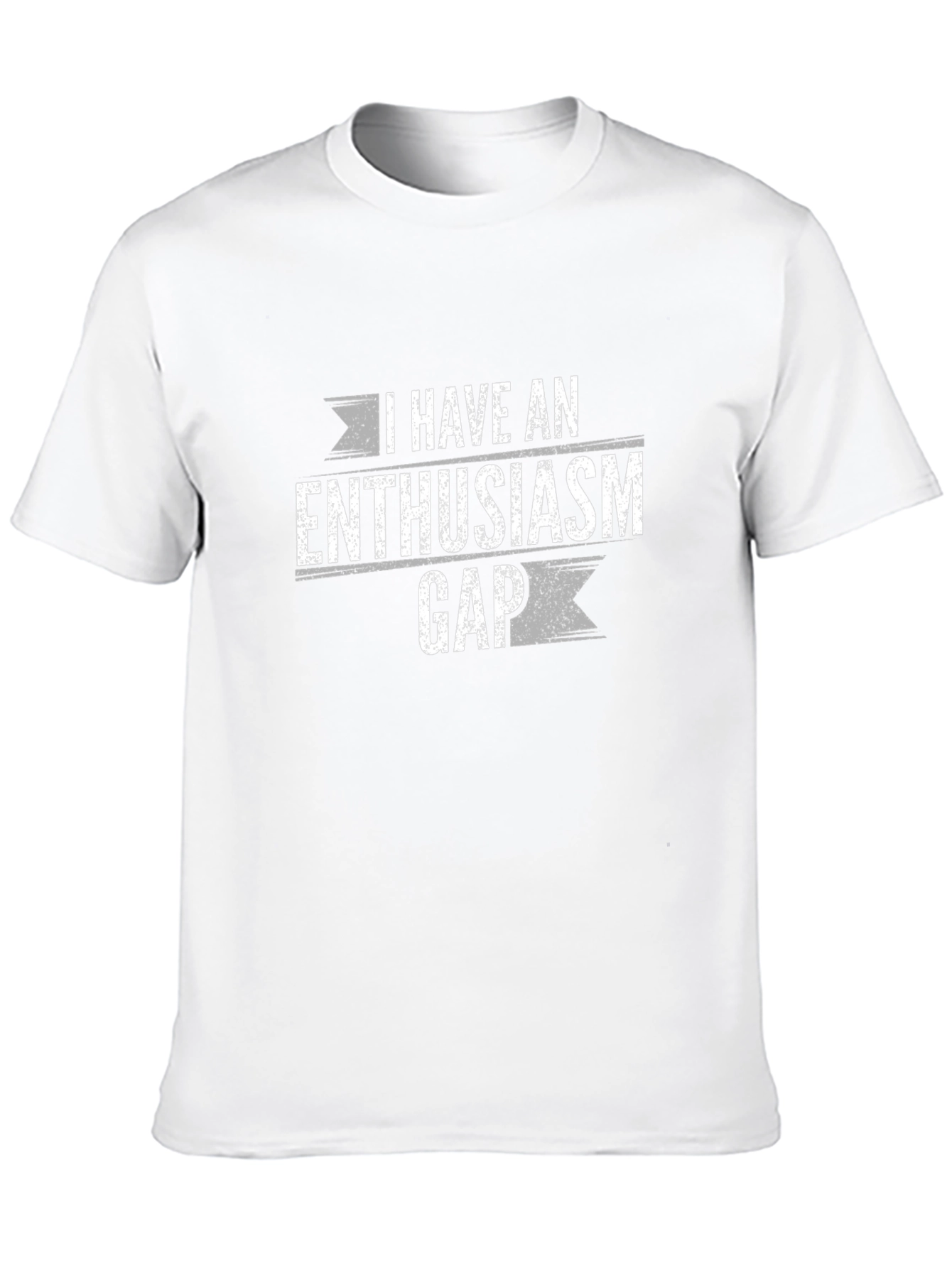 Enthusiasm Gap Funny Graphic T-Shirt