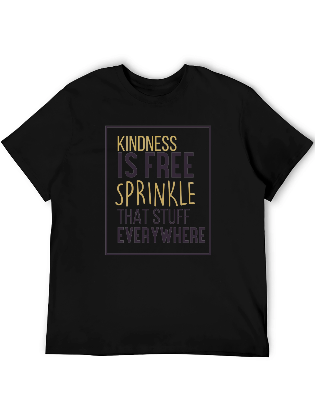 Kindness is Free Graphic T-Shirt - Black