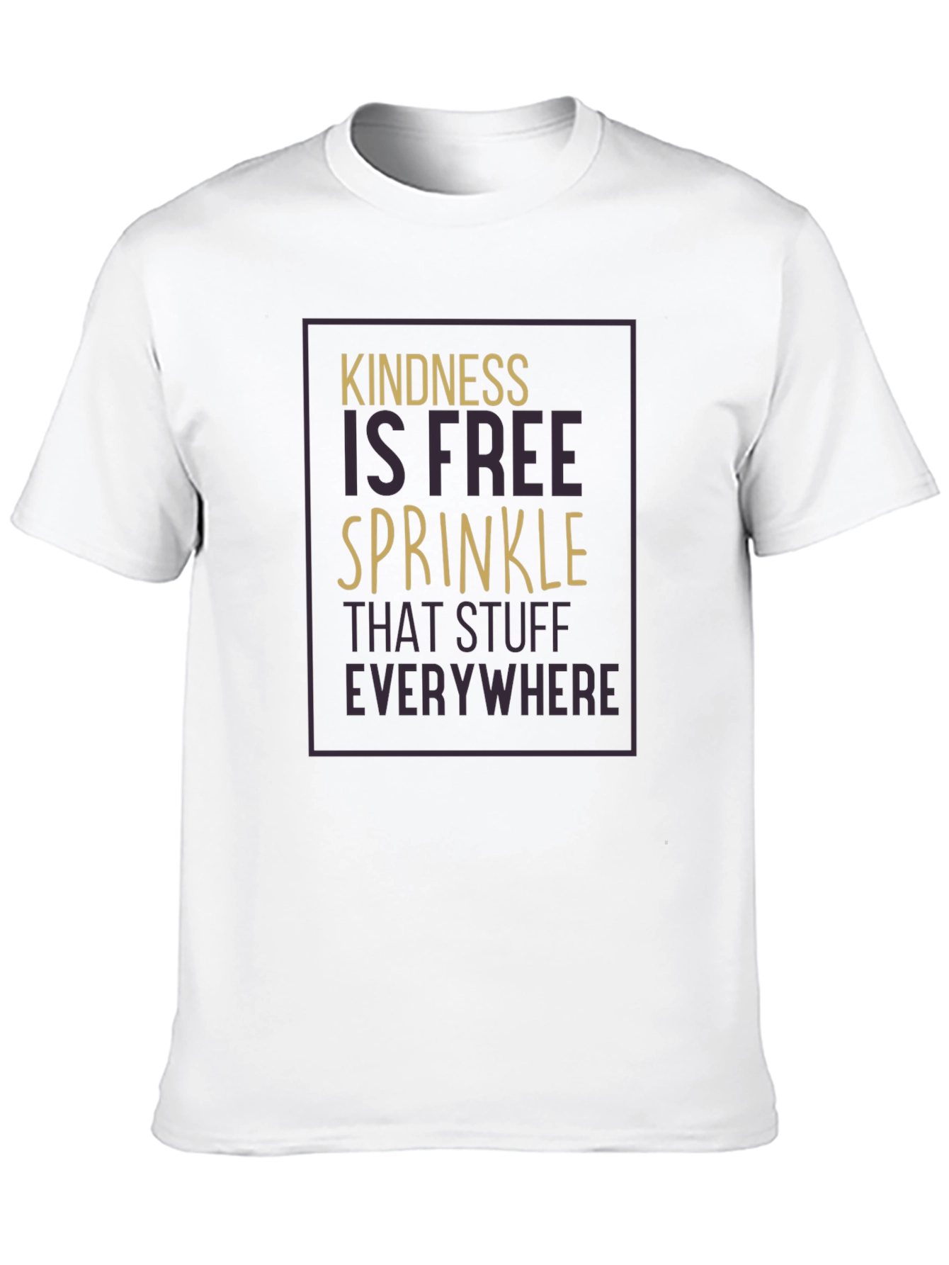 Kindness is Free Graphic T-Shirt - Black