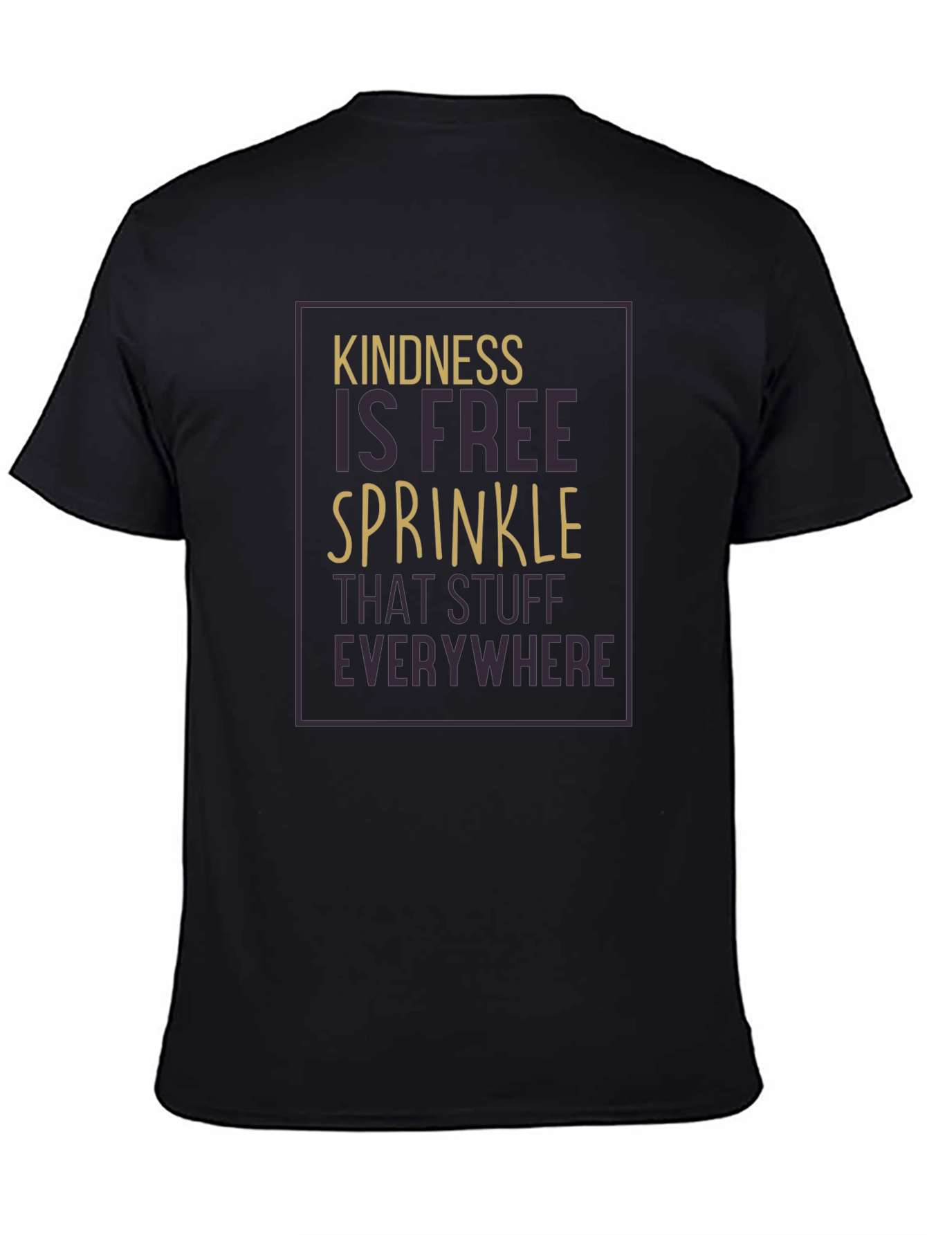 Kindness is Free Graphic T-Shirt - Black