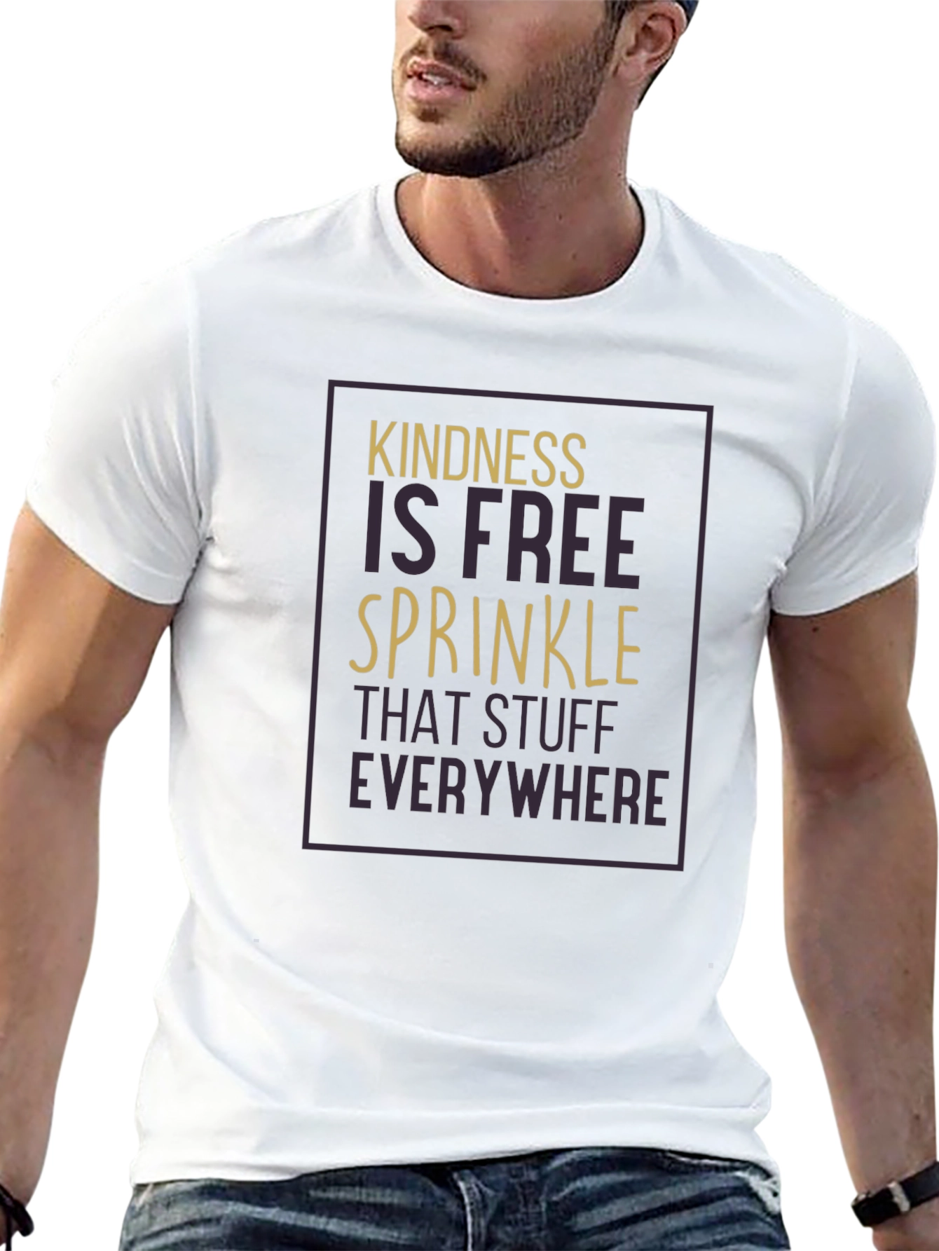 Kindness is Free Graphic T-Shirt - Black