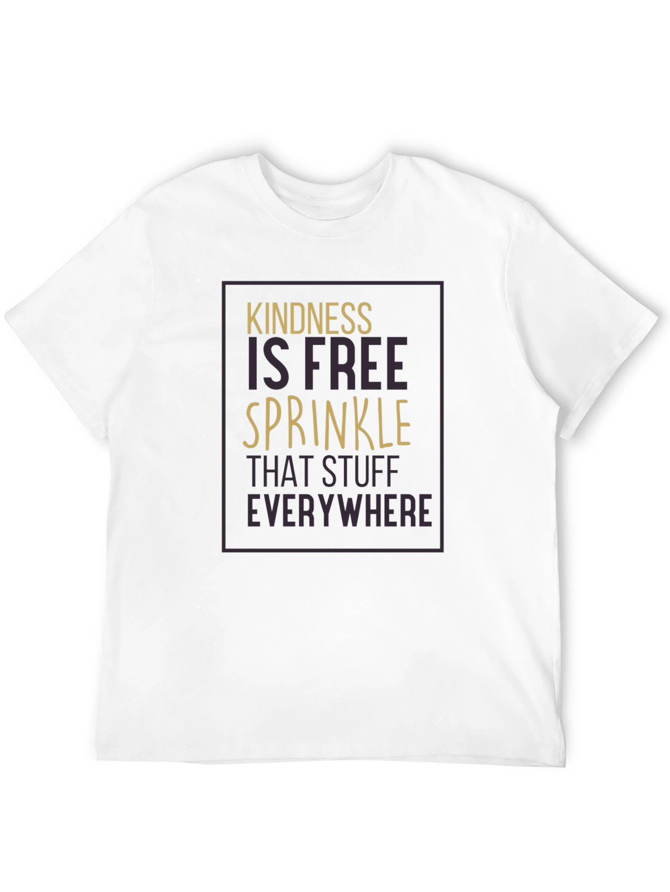 Kindness is Free Graphic T-Shirt - Black
