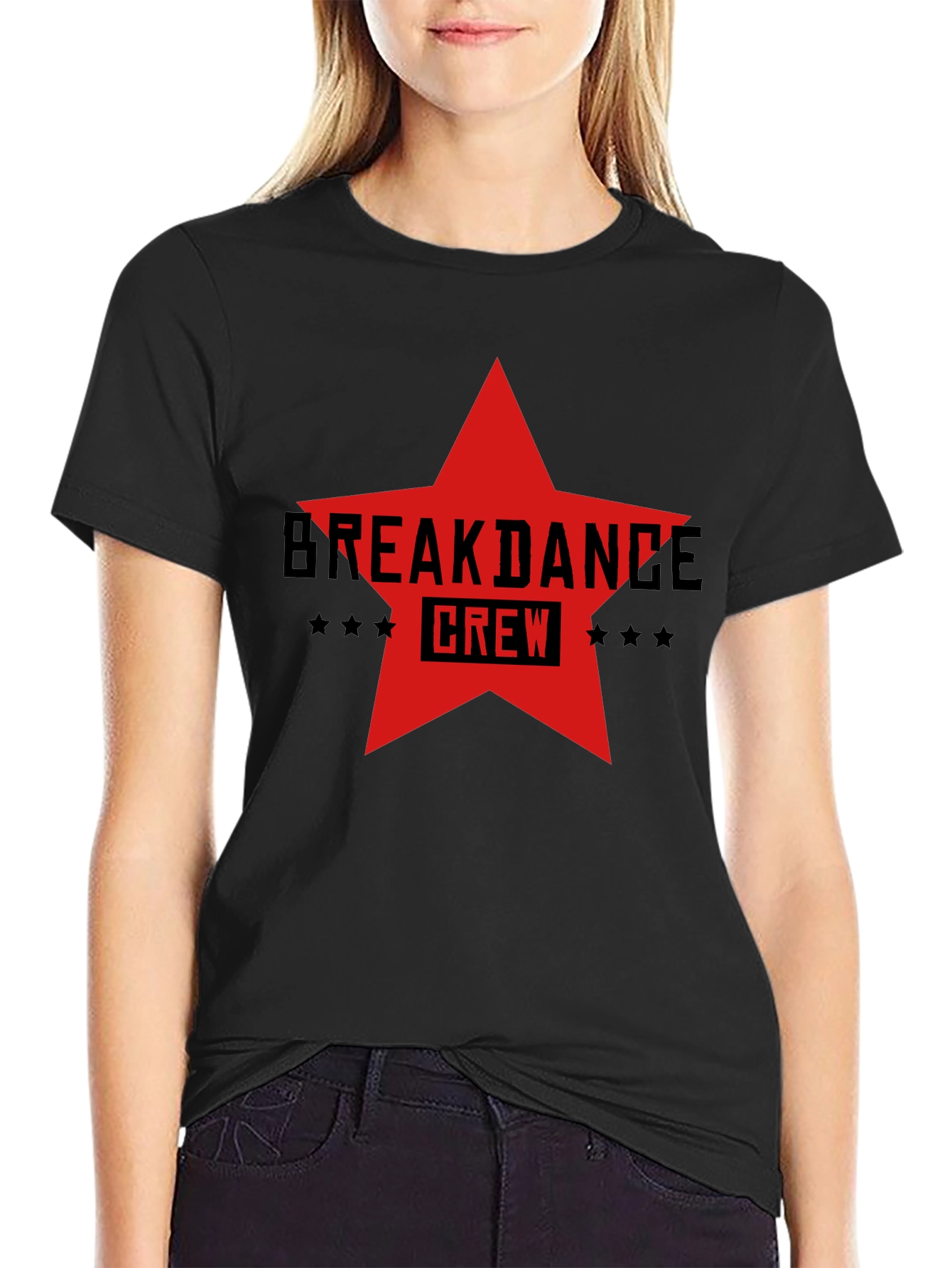 Breakdance Crew Star Graphic T-Shirt