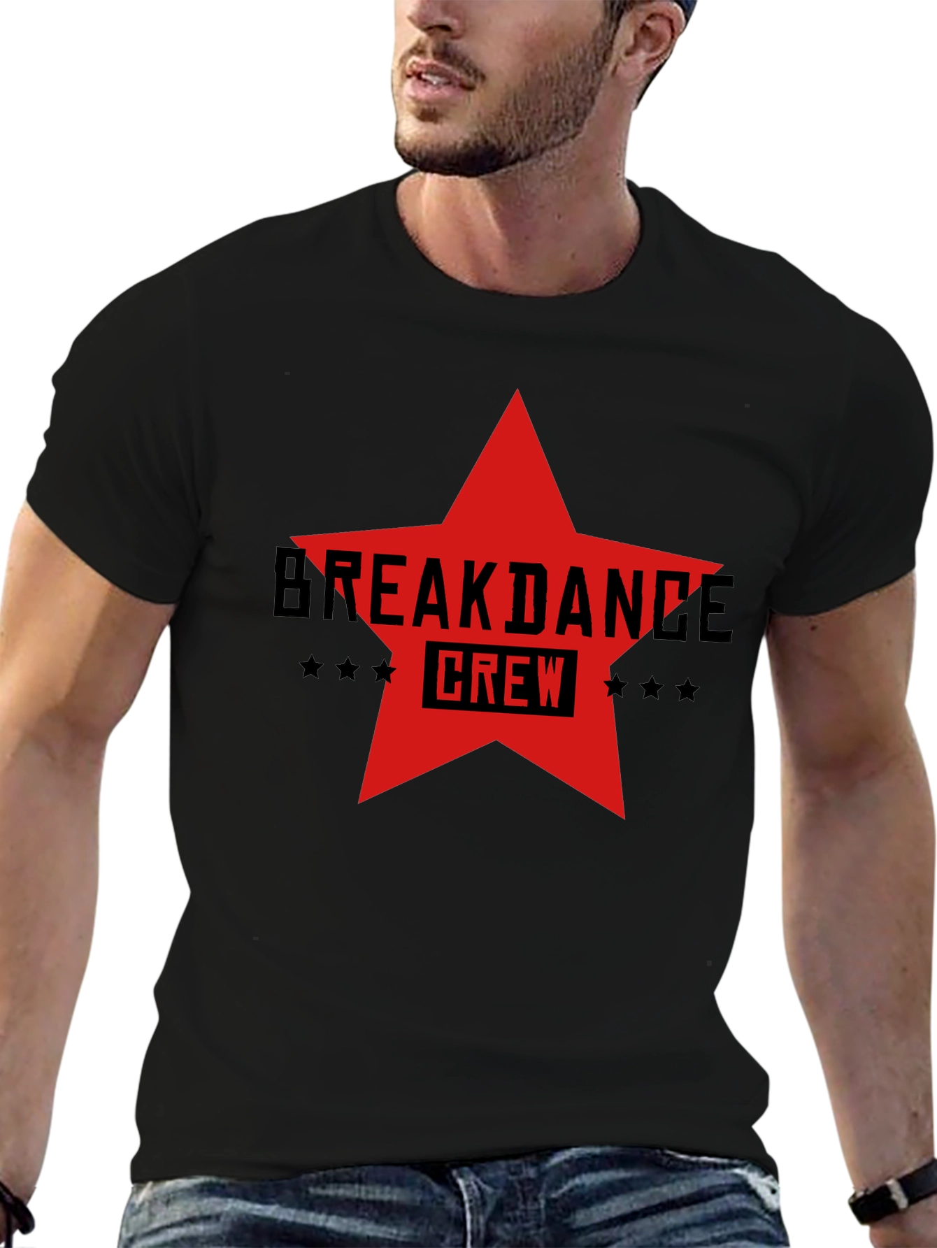 Breakdance Crew Star Graphic T-Shirt