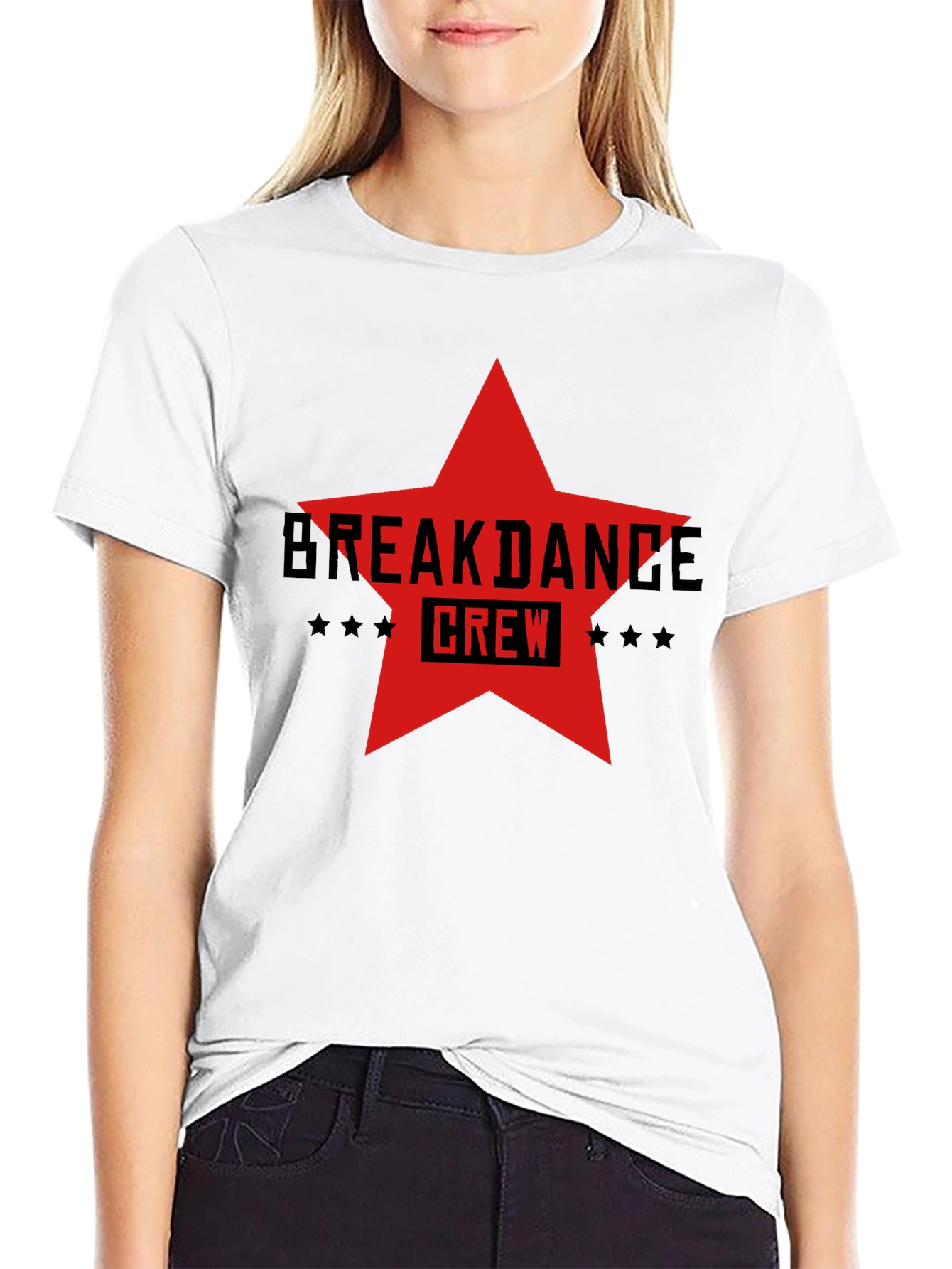 Breakdance Crew Star Graphic T-Shirt