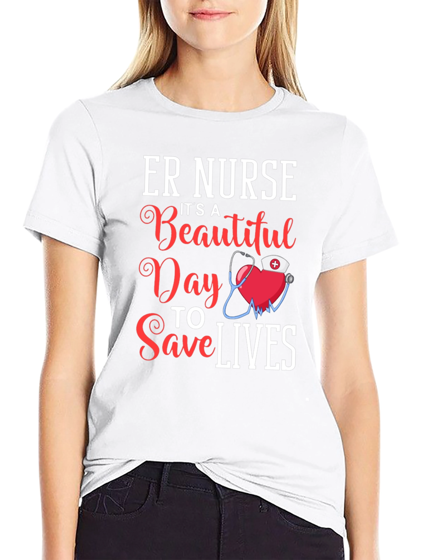 ER Nurse Beautiful Day to Save Lives T-Shirt