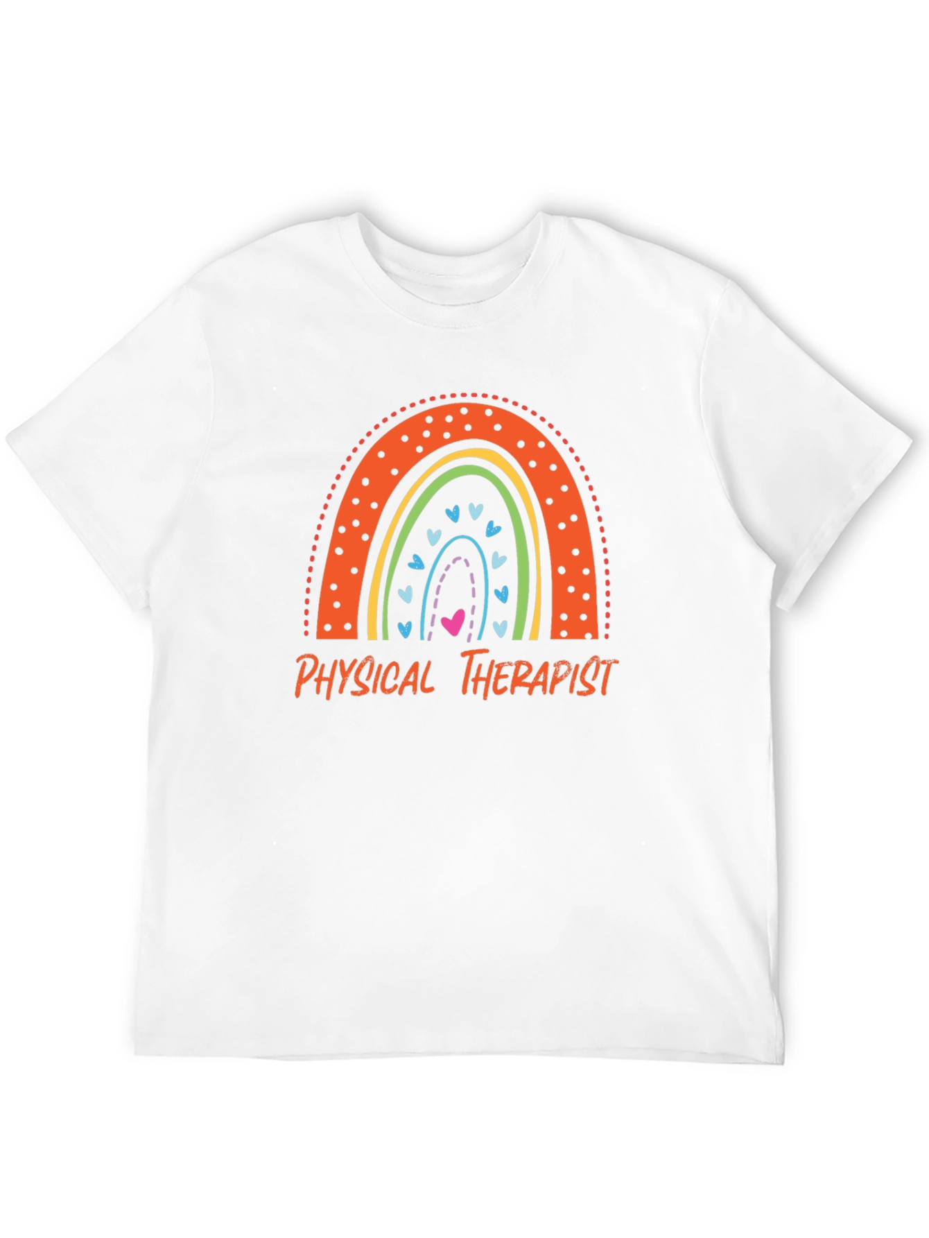Physical Therapist Rainbow Graphic T-Shirt