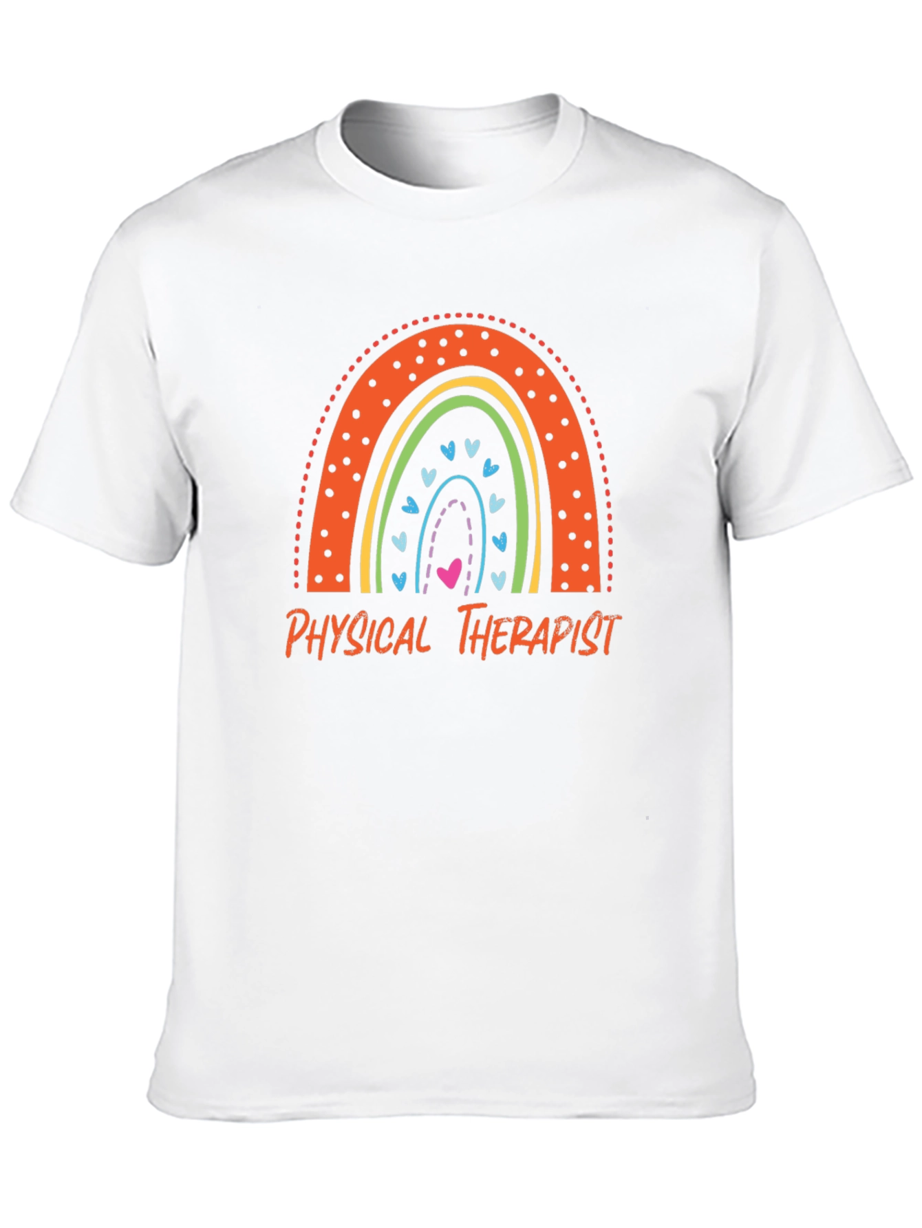 Physical Therapist Rainbow Graphic T-Shirt