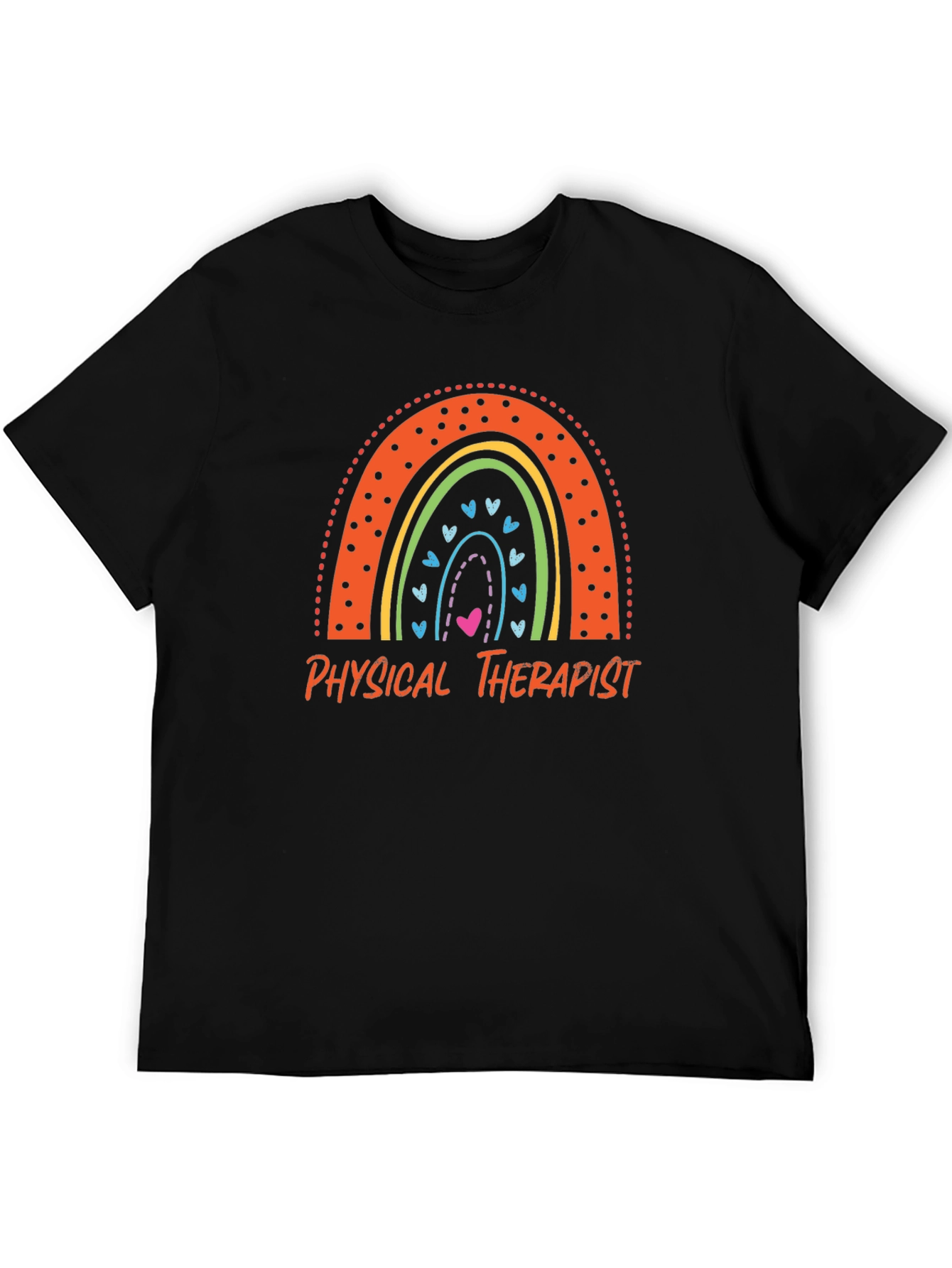 Physical Therapist Rainbow Graphic T-Shirt