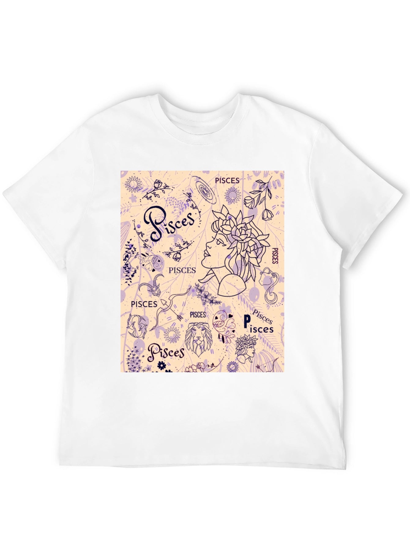 Pisces Zodiac Graphic T-Shirt