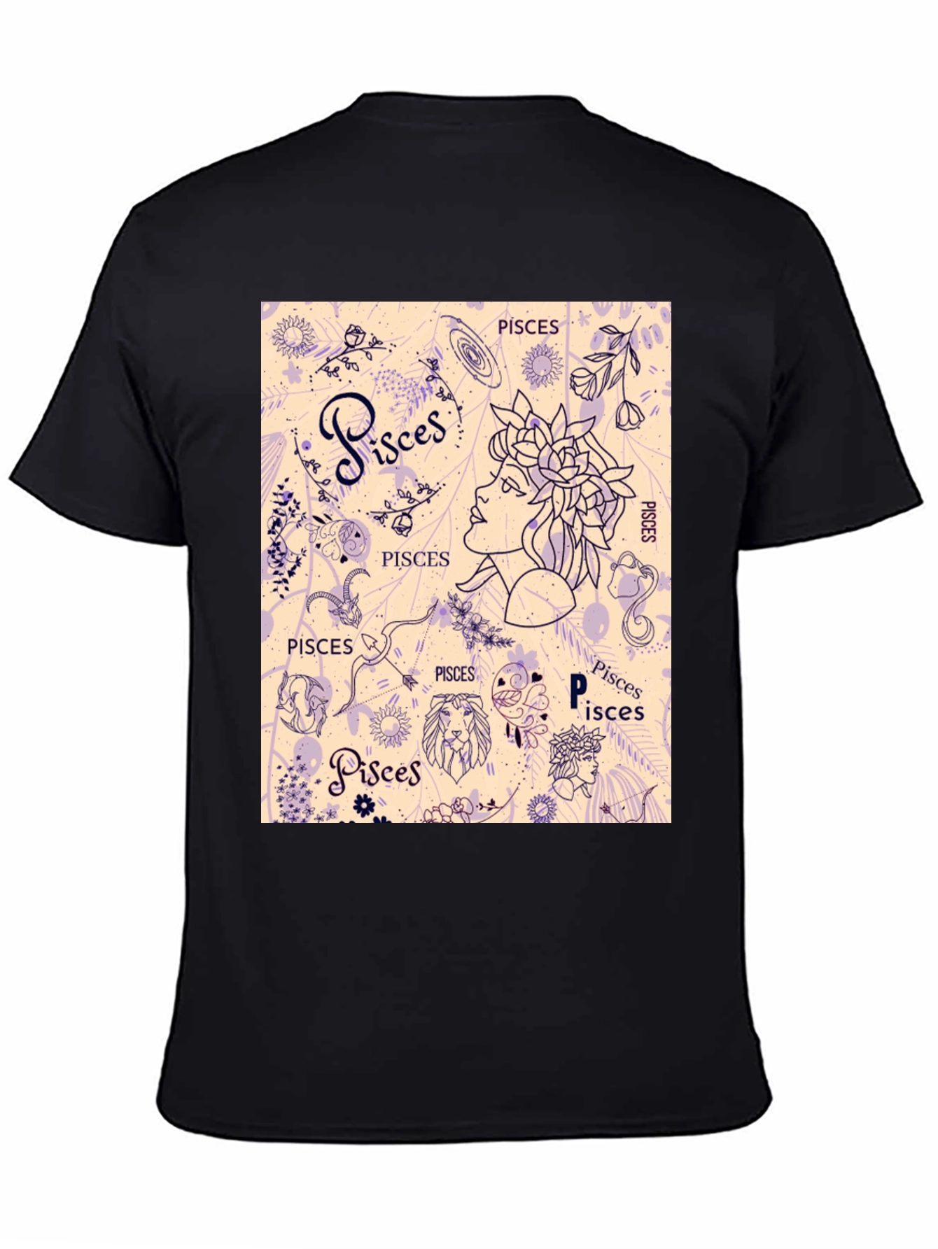 Pisces Zodiac Graphic T-Shirt