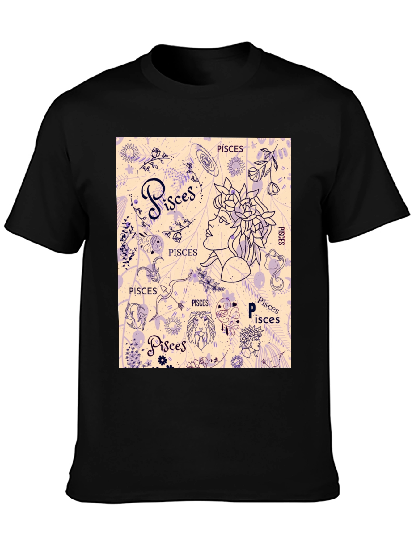 Pisces Zodiac Graphic T-Shirt