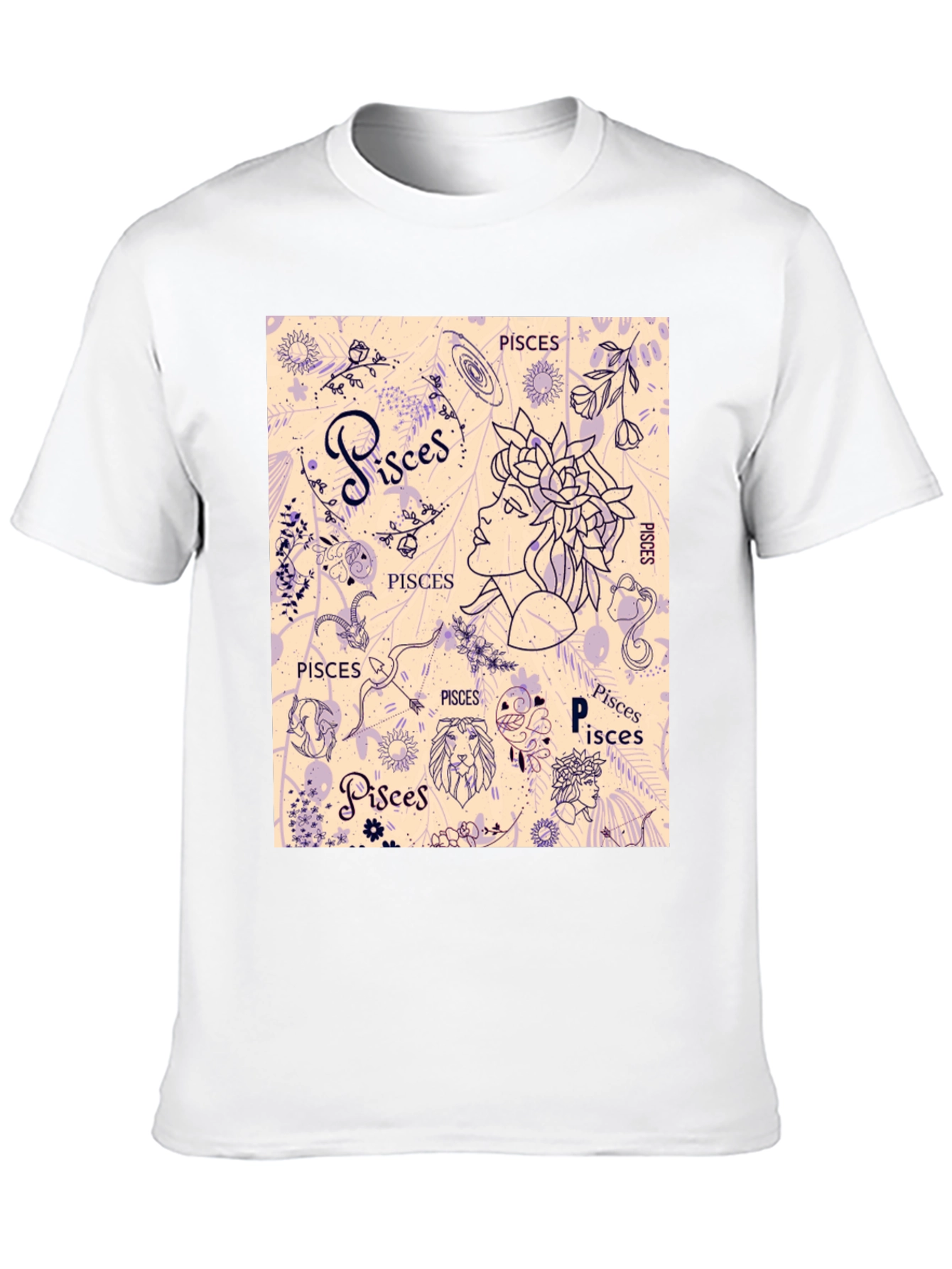 Pisces Zodiac Graphic T-Shirt