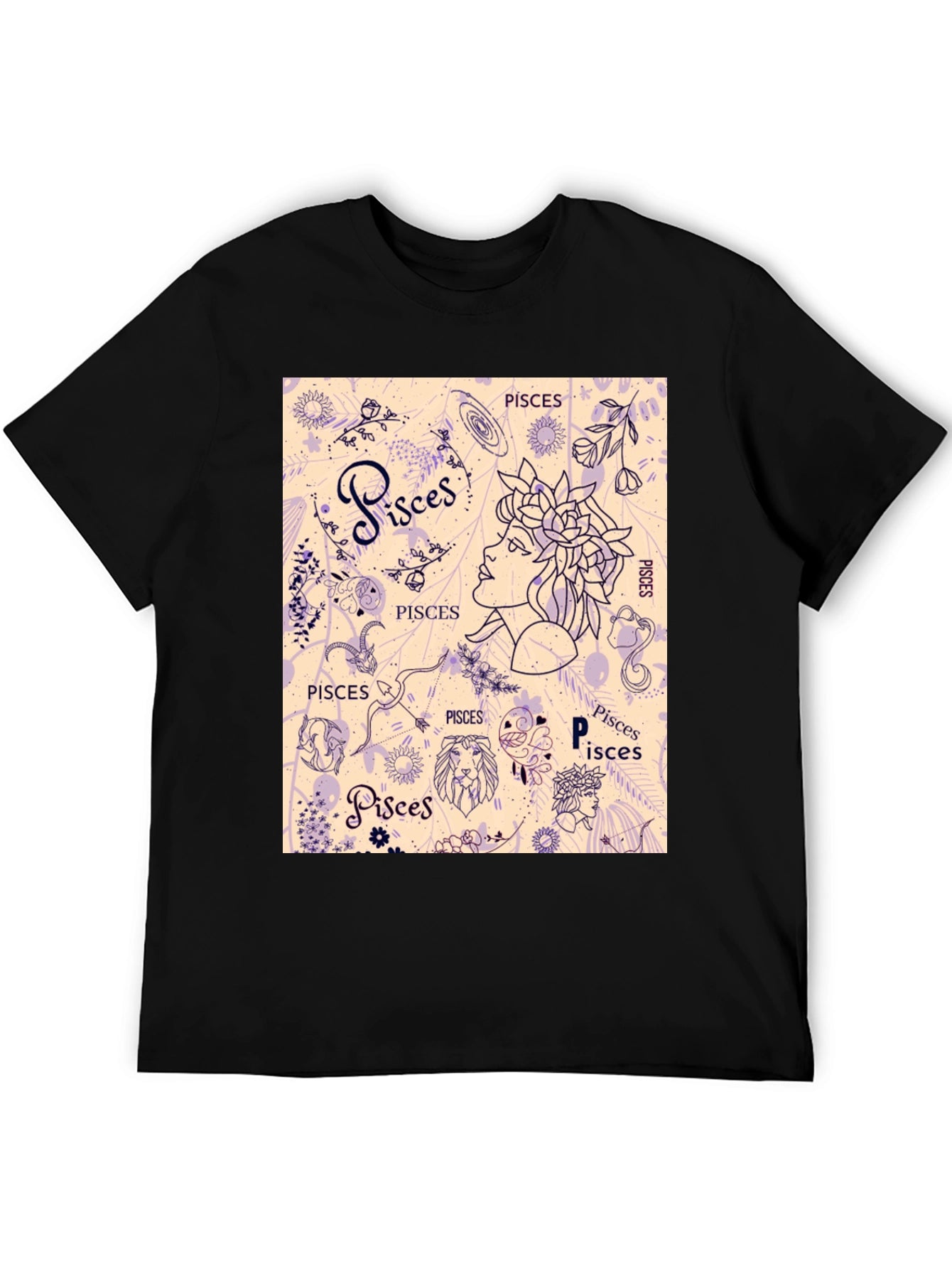 Pisces Zodiac Graphic T-Shirt