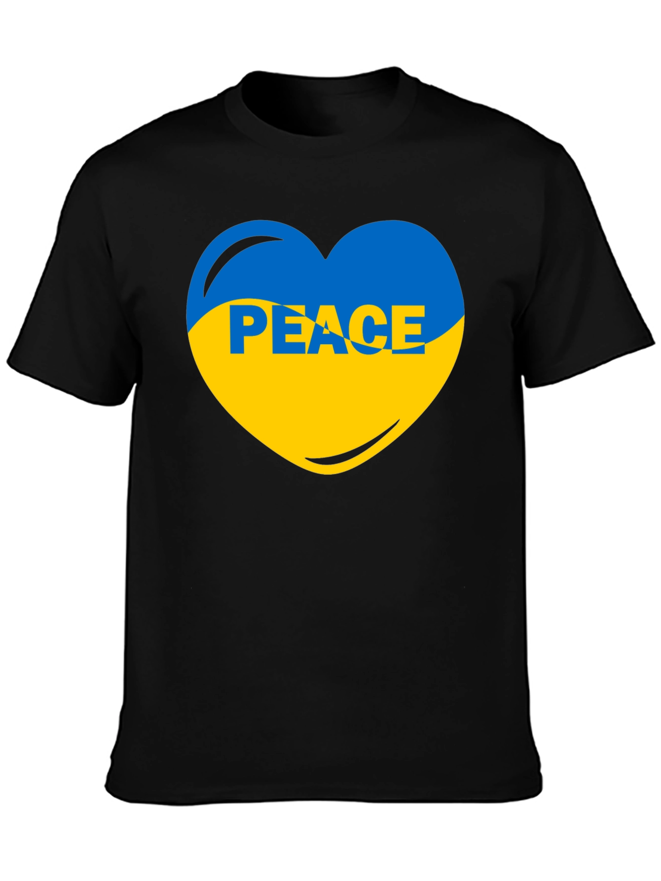 Ukraine Peace Heart T-Shirt - Show Your Support!
