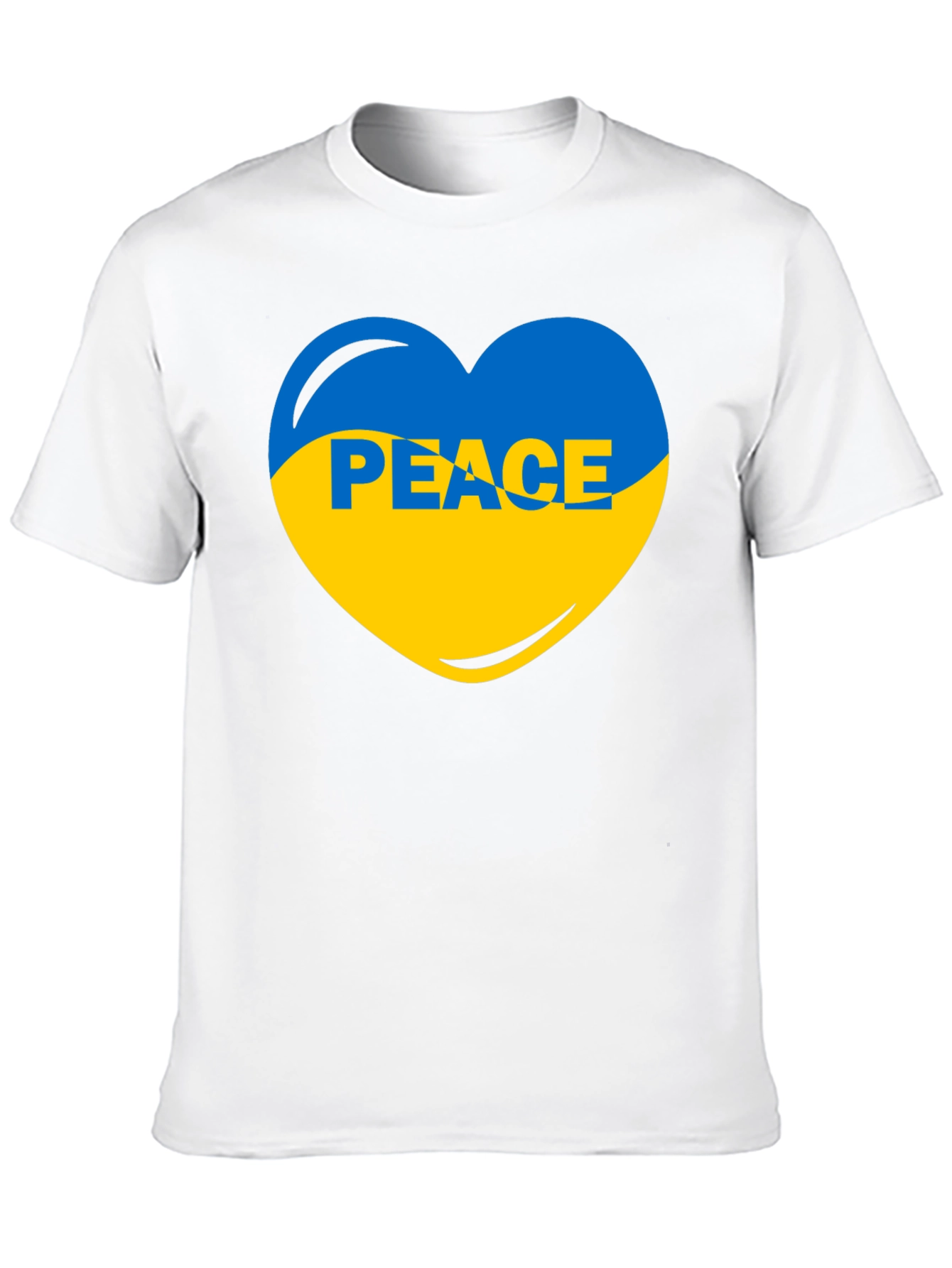 Ukraine Peace Heart T-Shirt - Show Your Support!