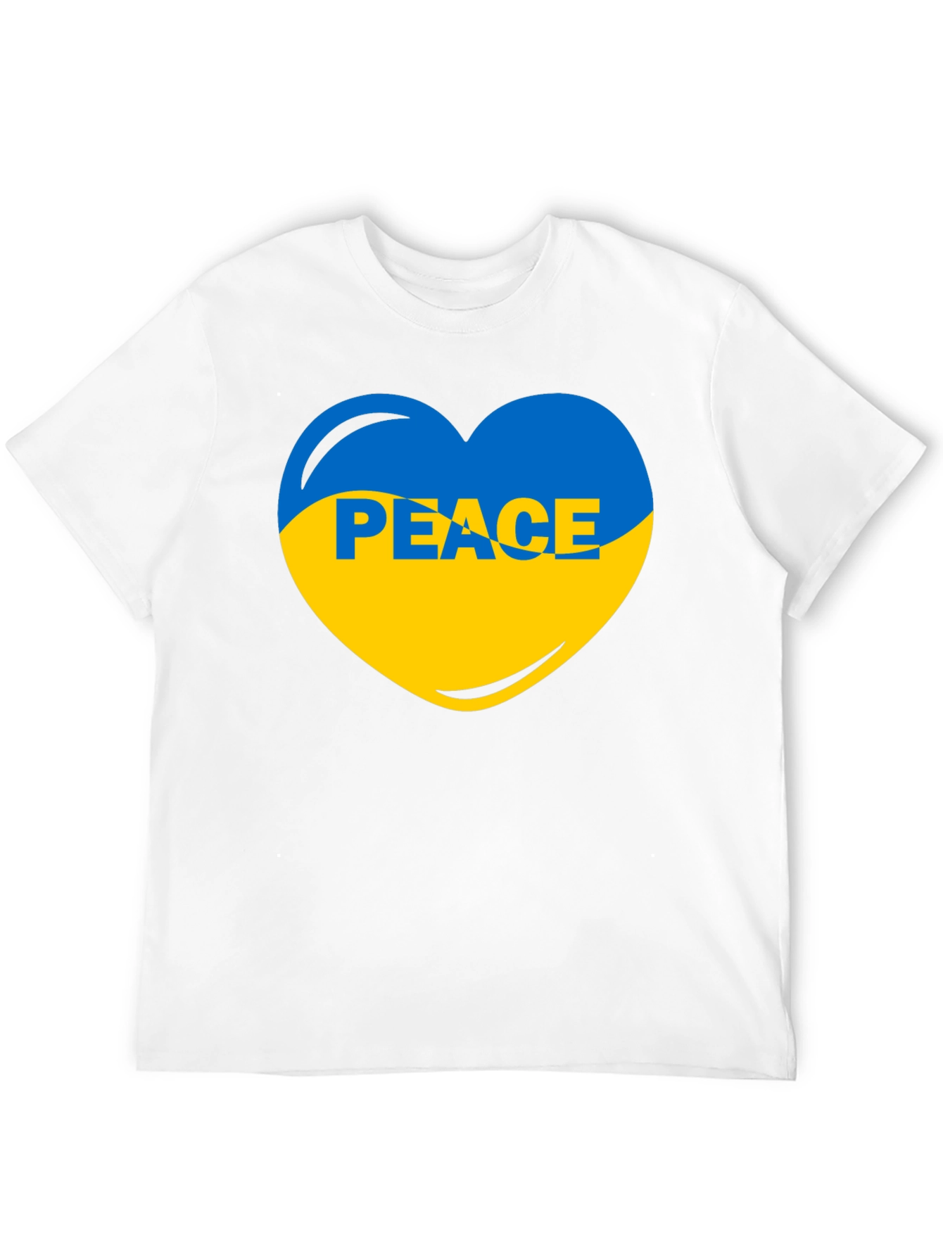 Ukraine Peace Heart T-Shirt - Show Your Support!