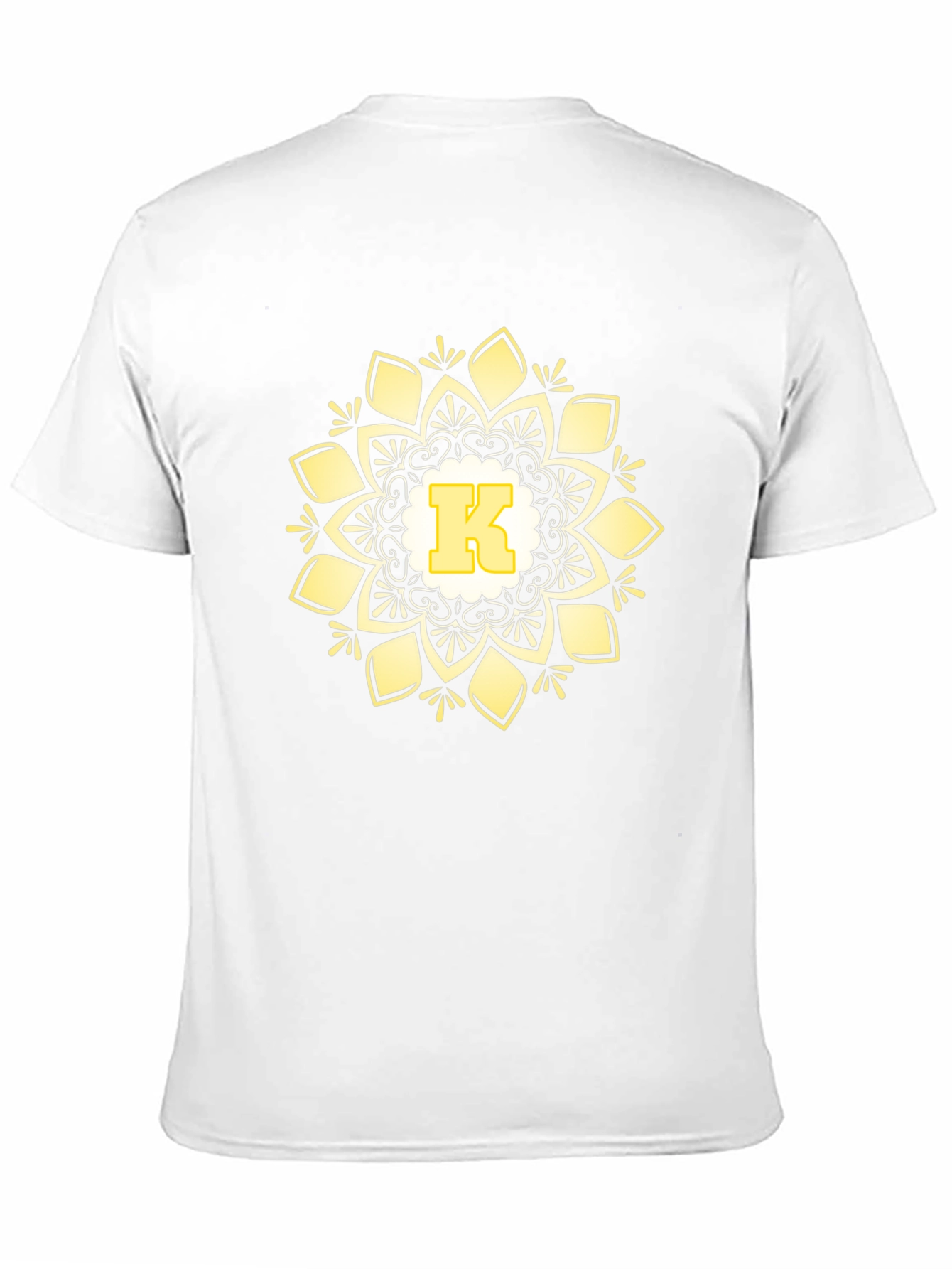 Monogram K Mandala Graphic Black T-Shirt