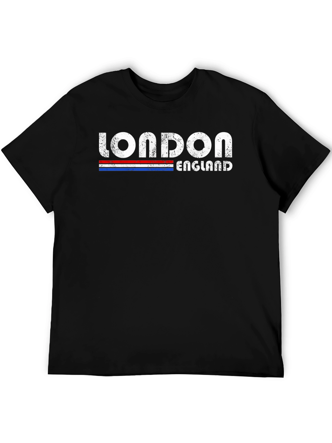 London England Graphic Print Mens Black T-Shirt