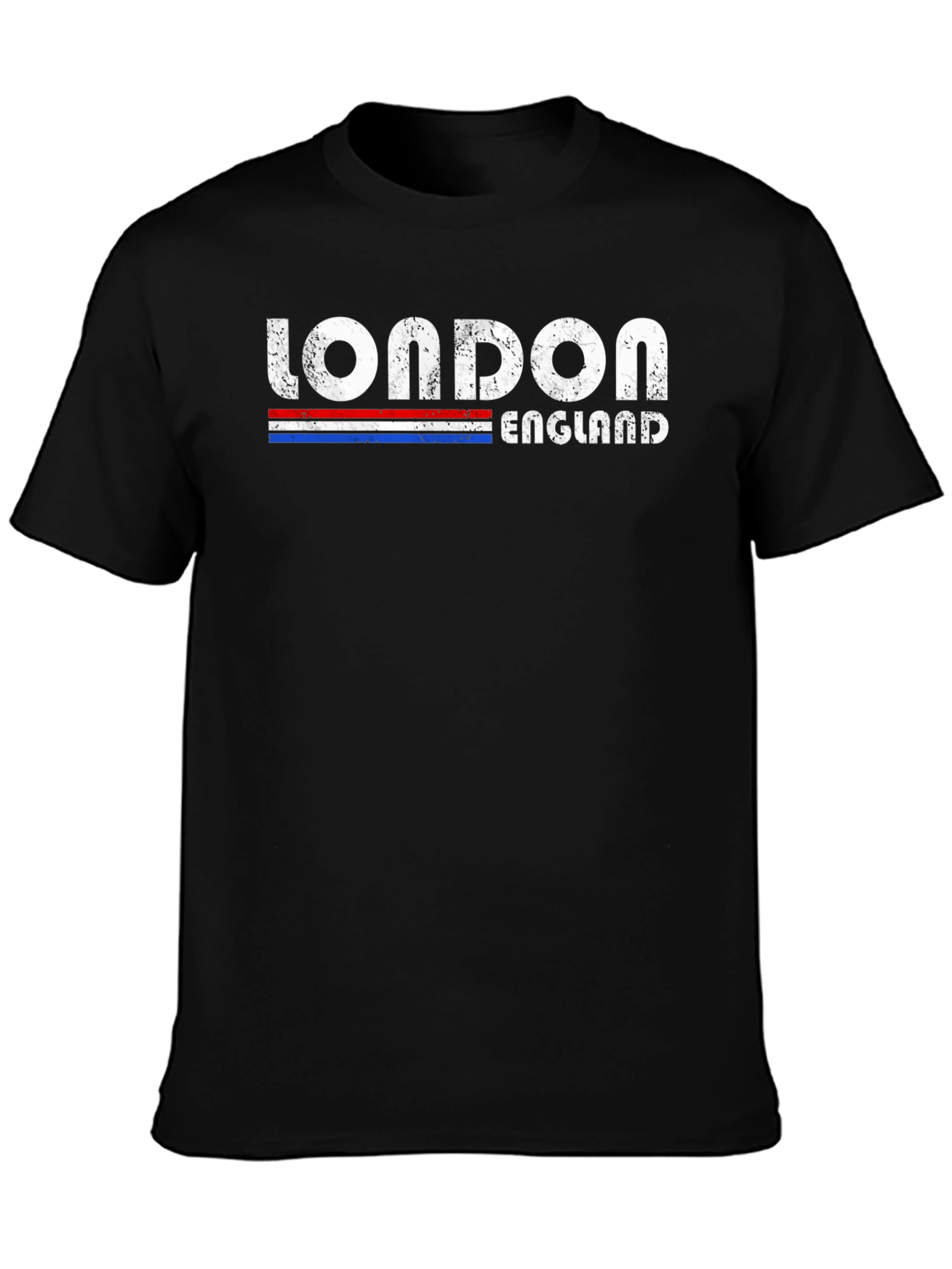 London England Graphic Print Mens Black T-Shirt