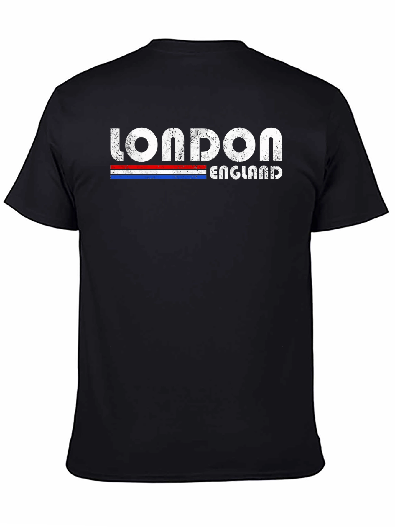 London England Graphic Print Mens Black T-Shirt