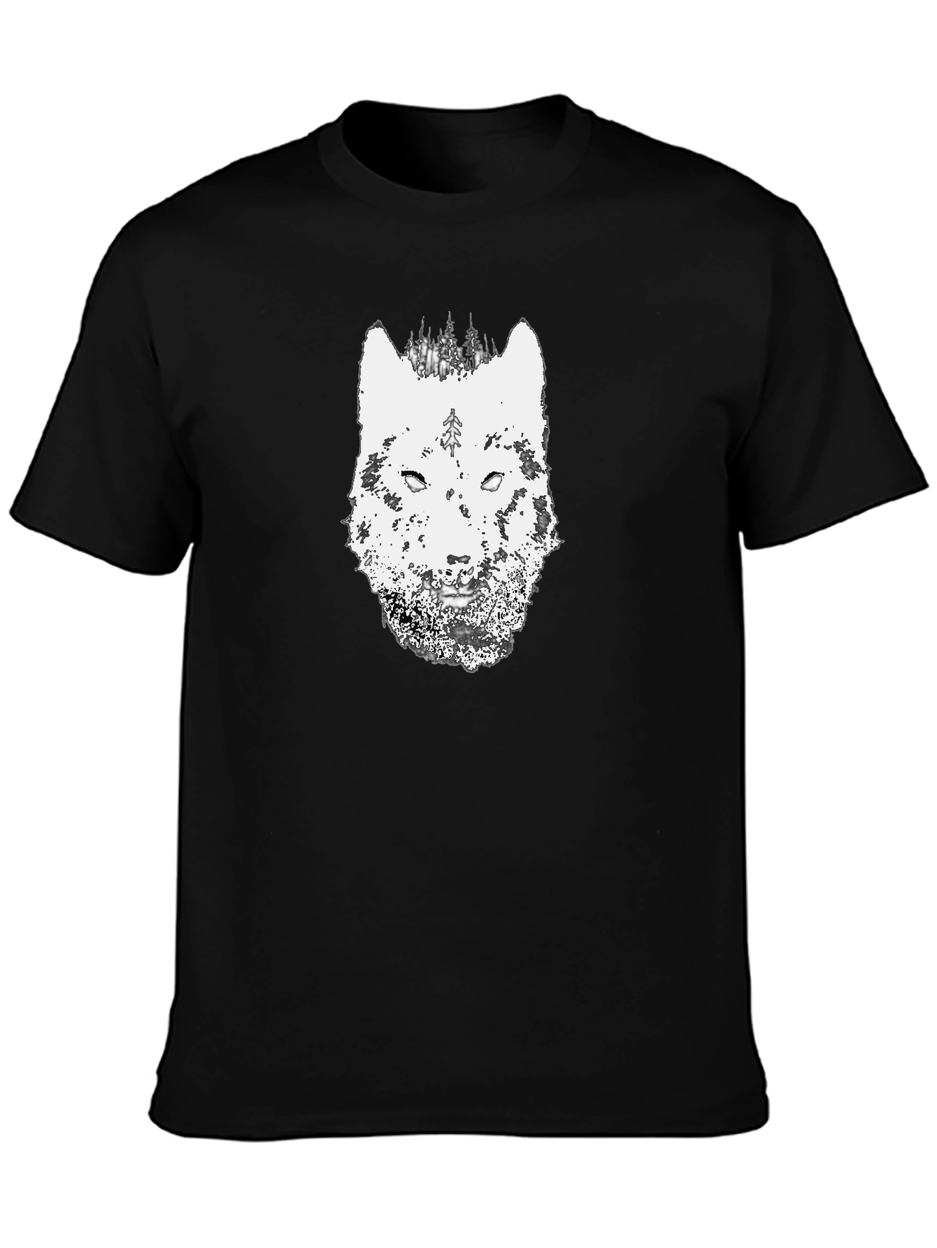 Wolf Graphic Black T-Shirt