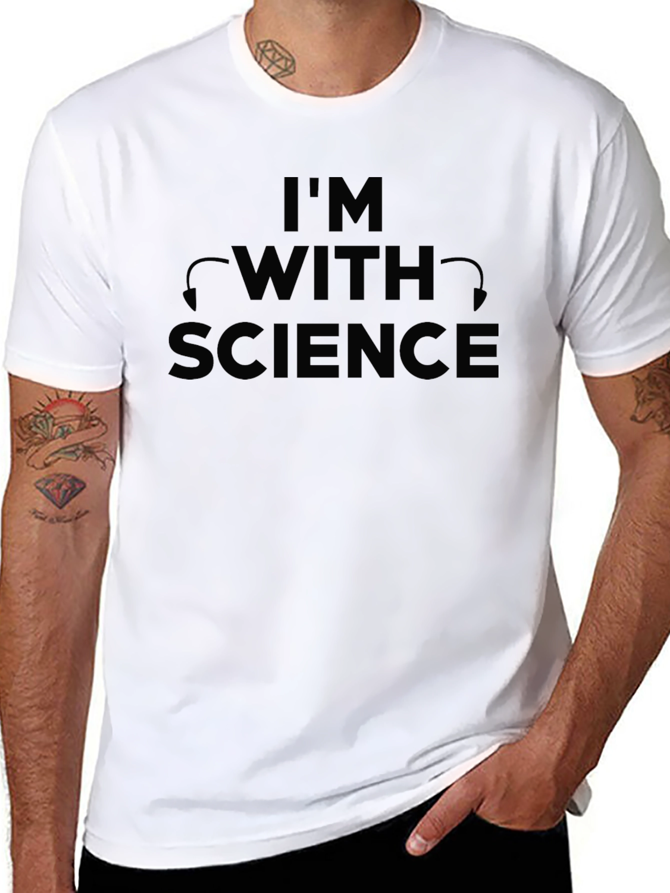 Im With Science Black T-Shirt