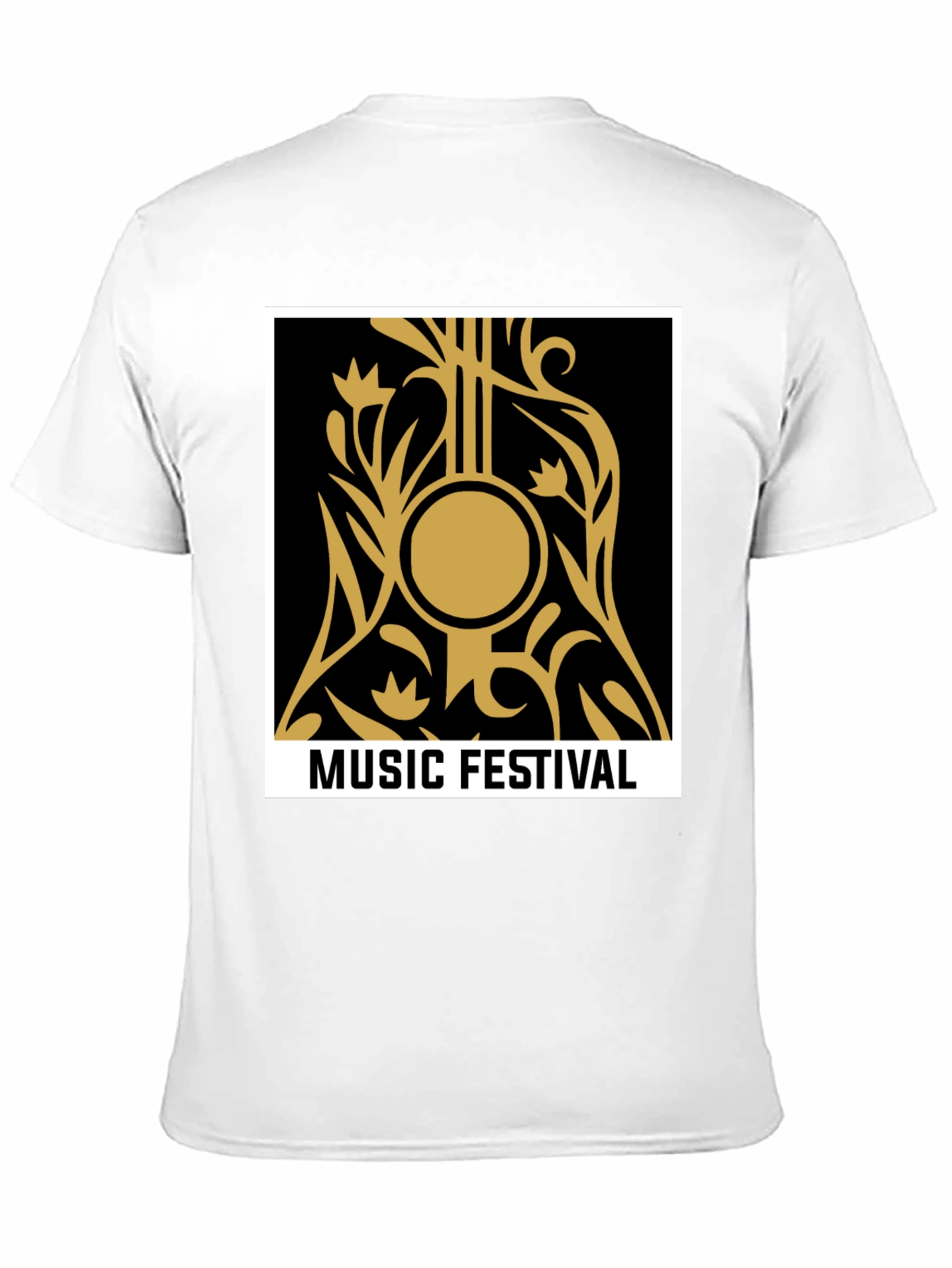 Music Festival Graphic Black Tee