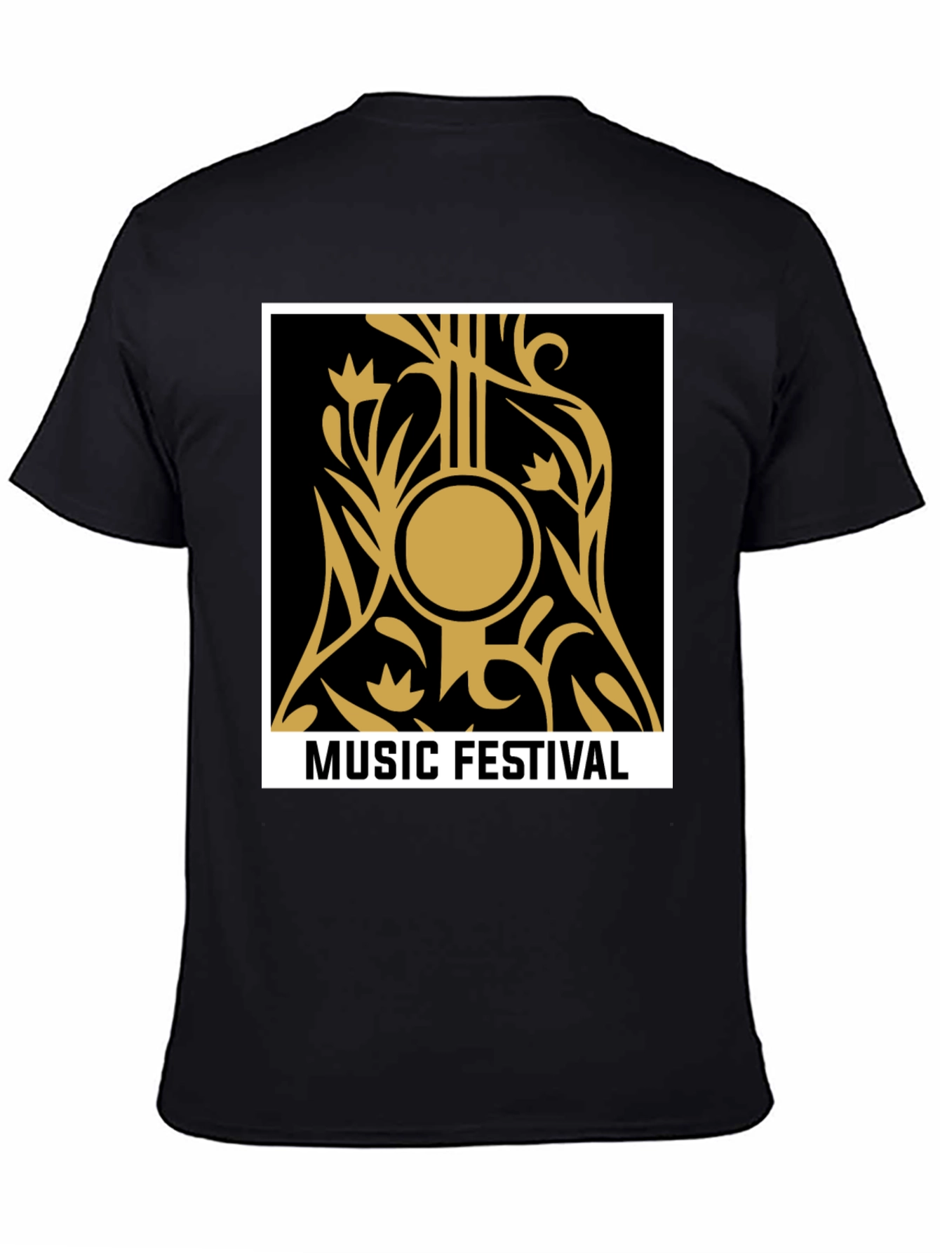 Music Festival Graphic Black Tee