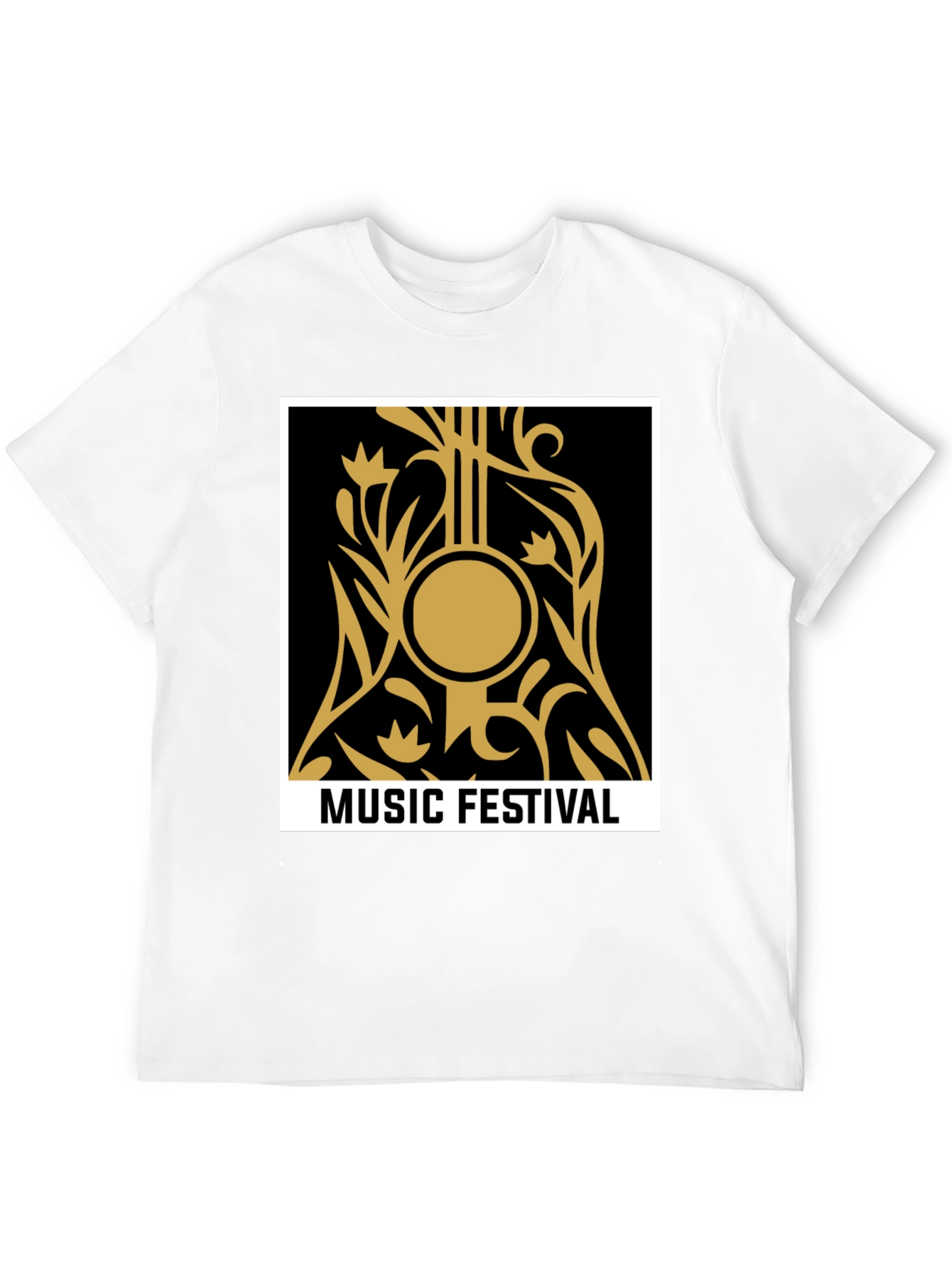 Music Festival Graphic Black Tee