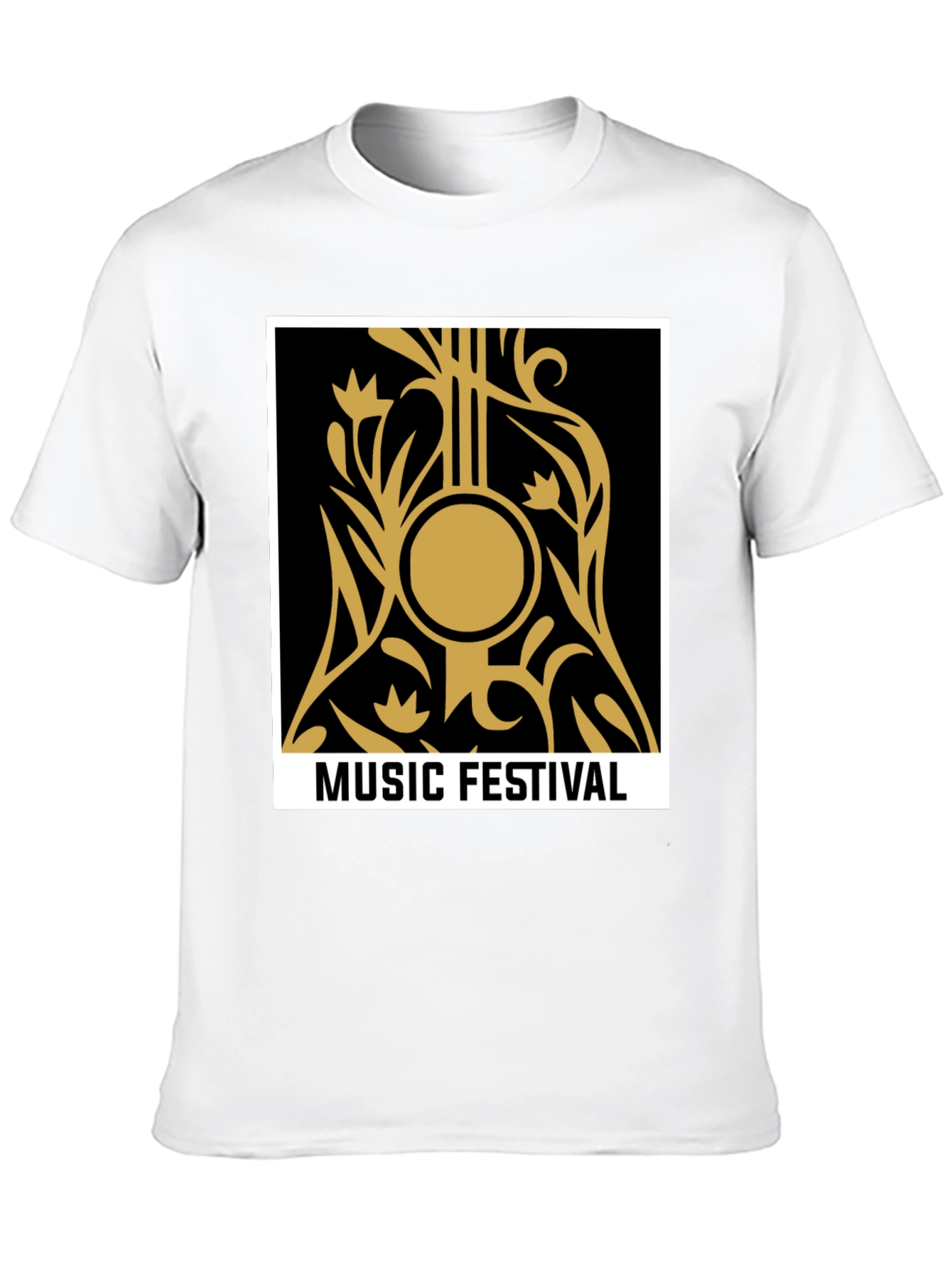 Music Festival Graphic Black Tee
