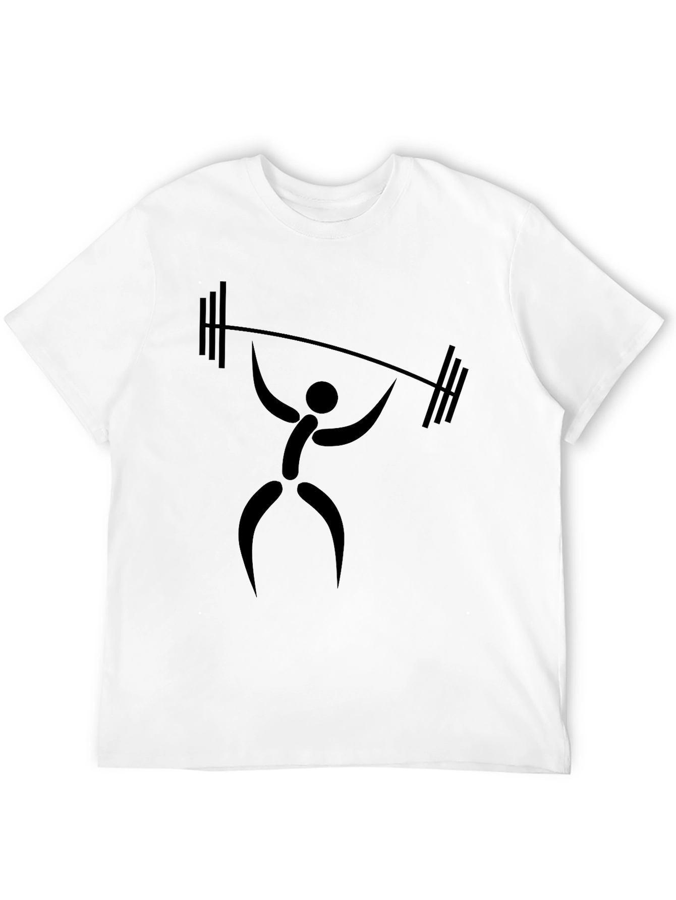 Weightlifter Graphic T-Shirt - Black