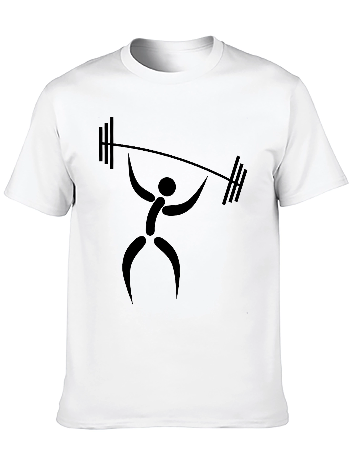 Weightlifter Graphic T-Shirt - Black