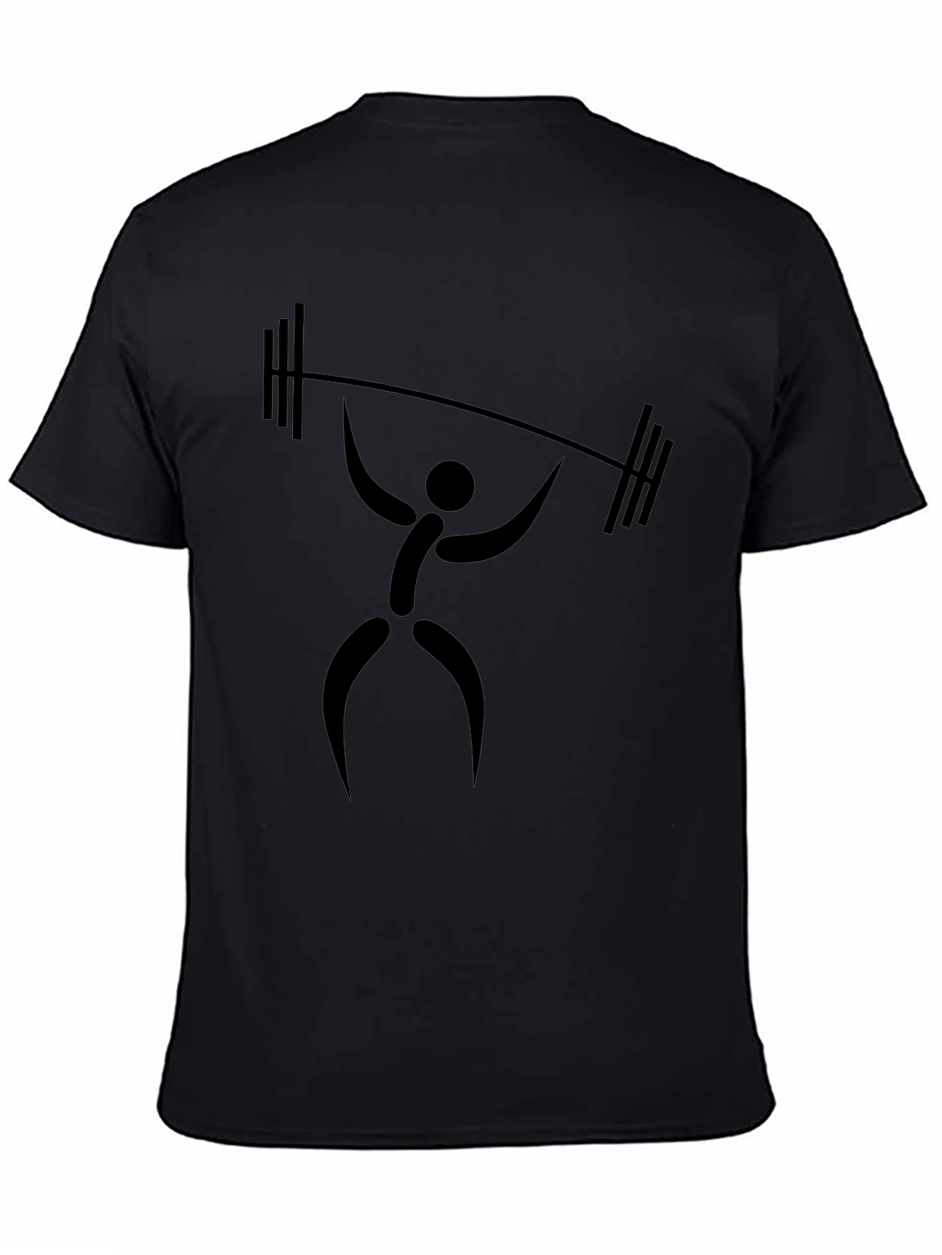 Weightlifter Graphic T-Shirt - Black