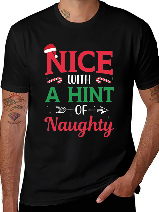 Nice with a Hint of Naughty Christmas T-Shirt