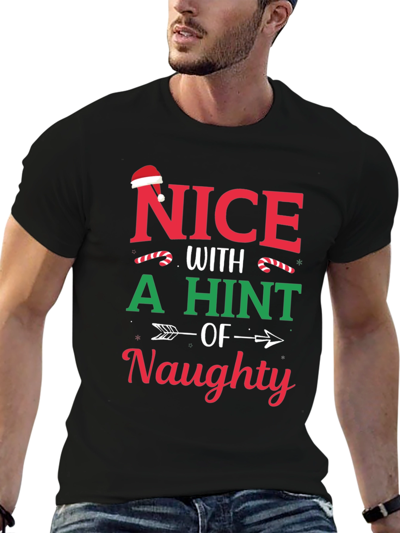 Nice with a Hint of Naughty Christmas T-Shirt