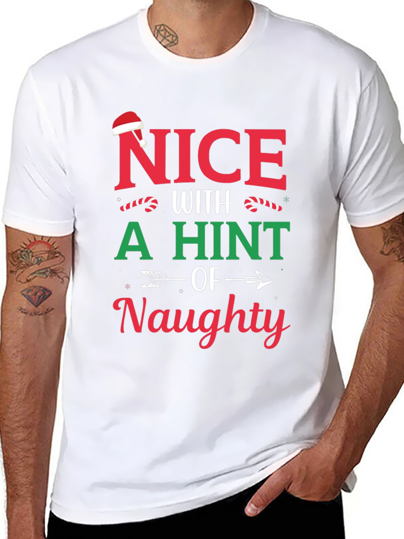 Nice with a Hint of Naughty Christmas T-Shirt