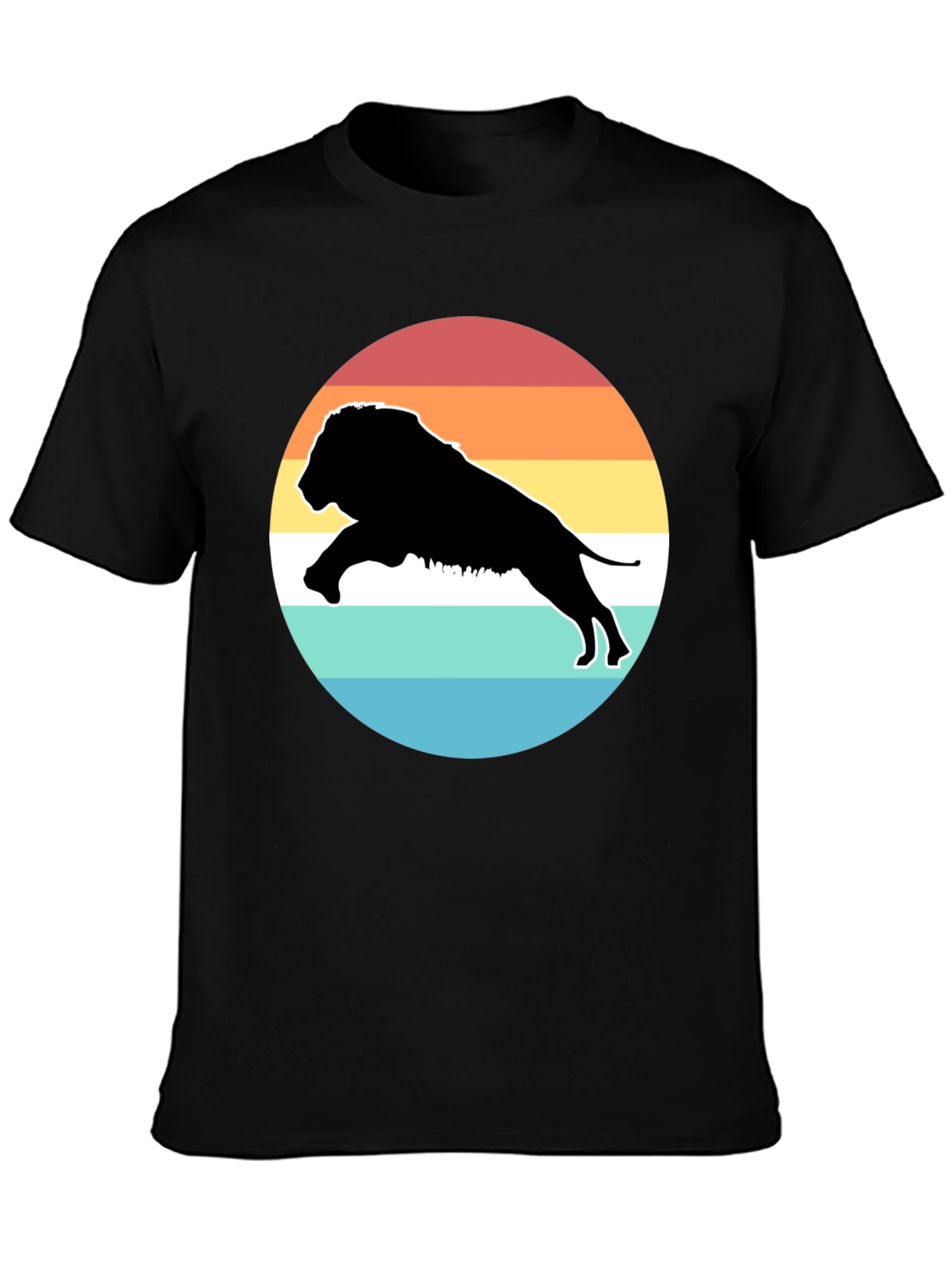 Retro Lion Silhouette T-Shirt
