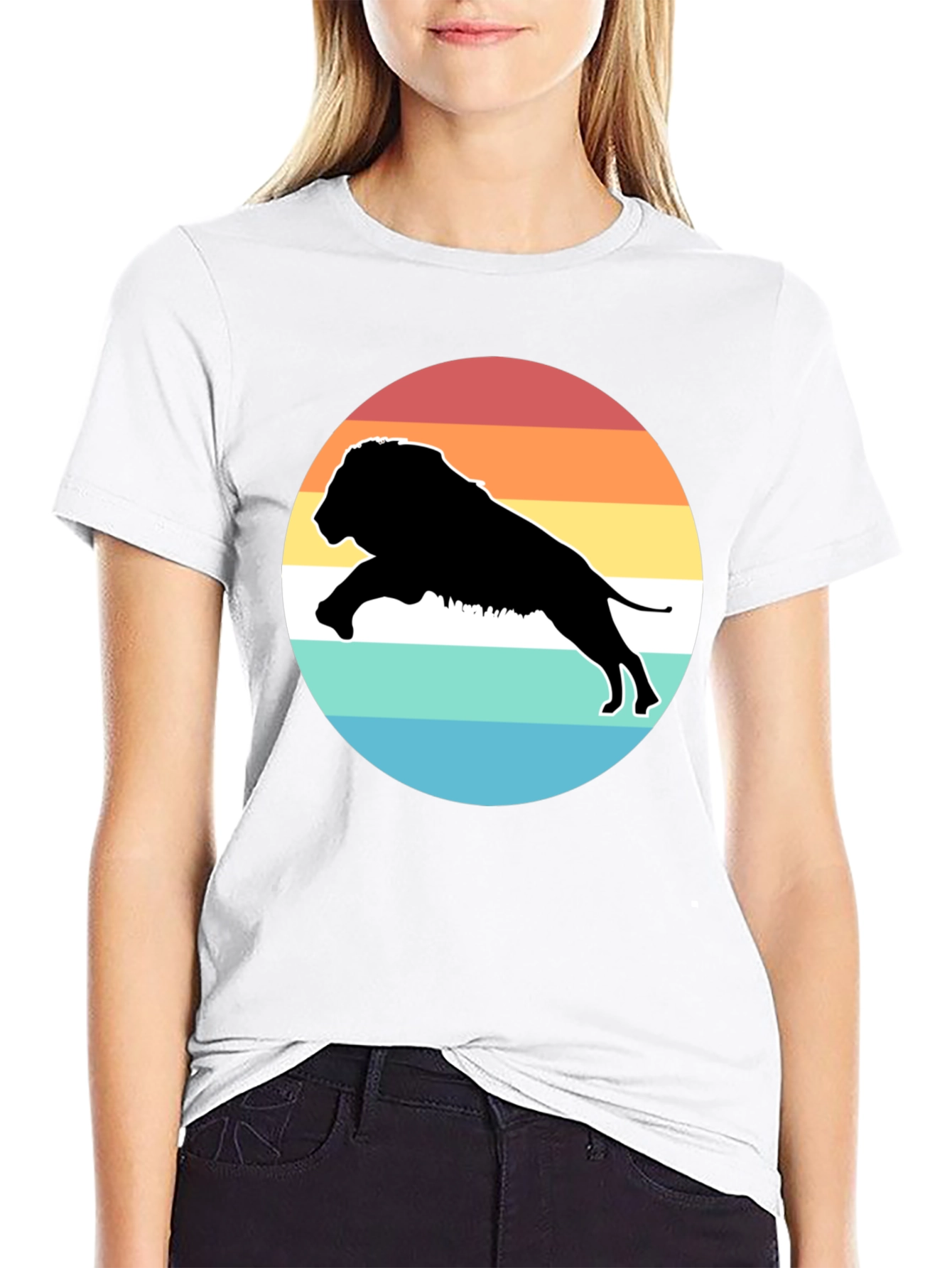 Retro Lion Silhouette T-Shirt