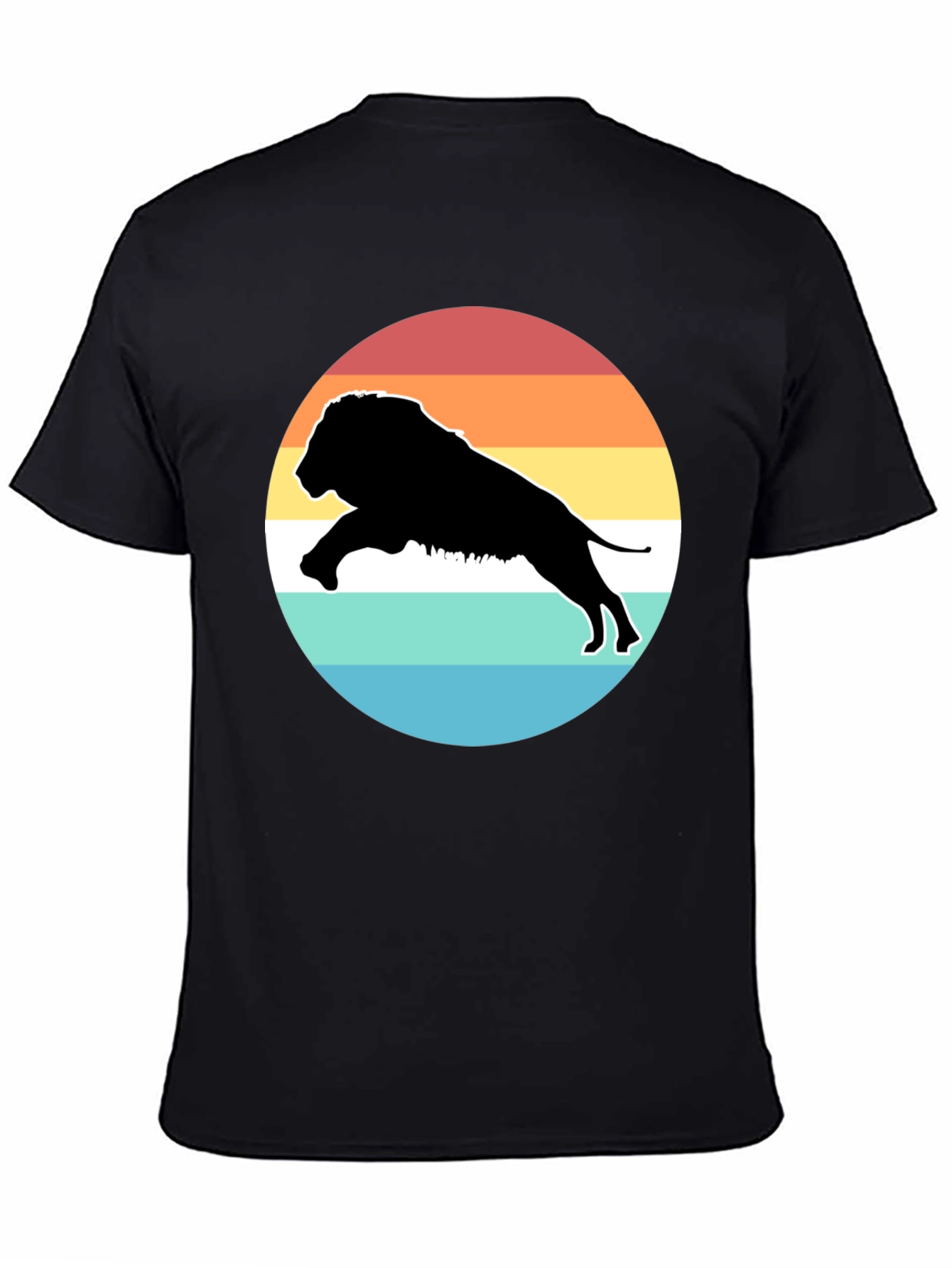Retro Lion Silhouette T-Shirt