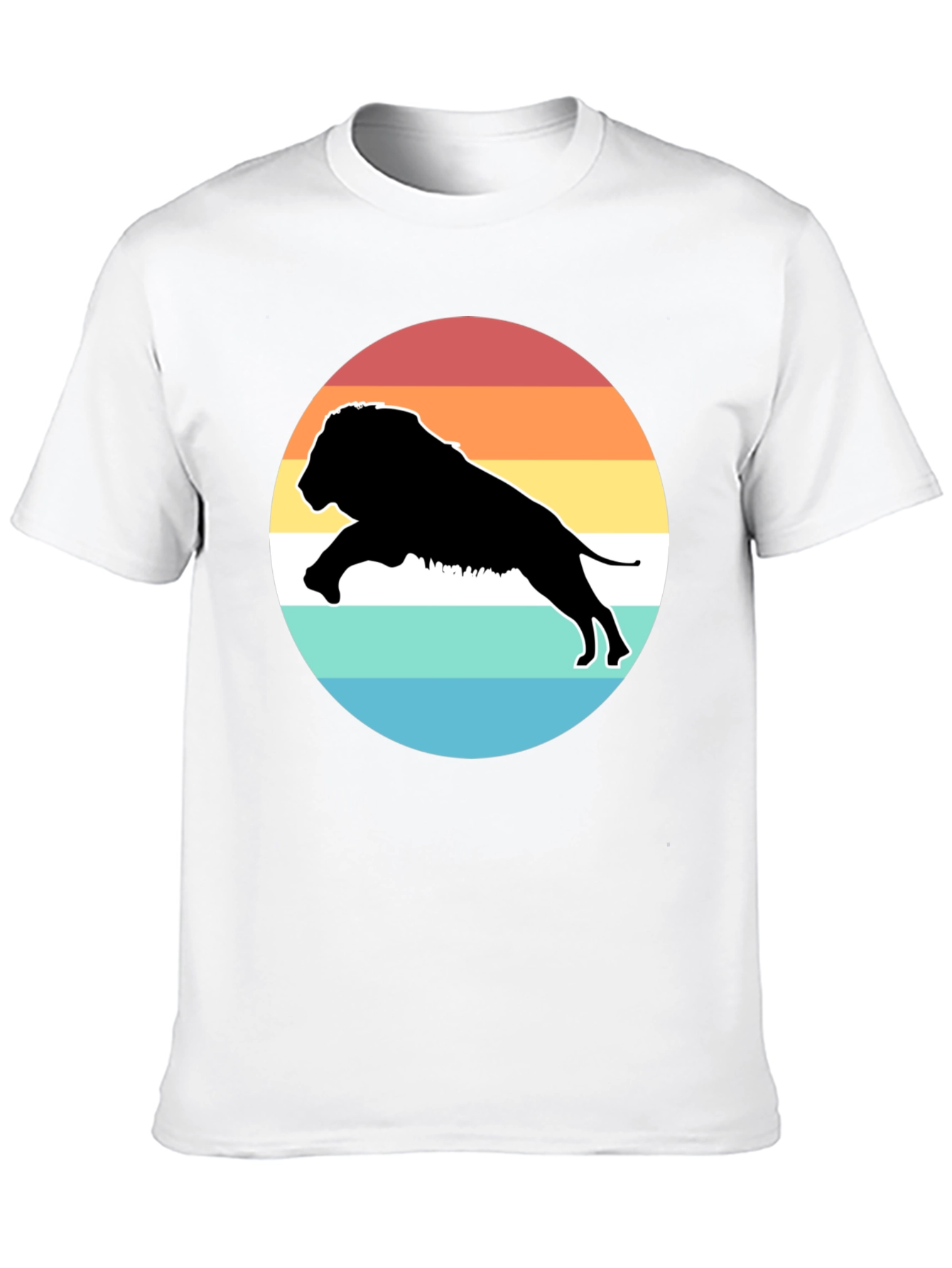 Retro Lion Silhouette T-Shirt