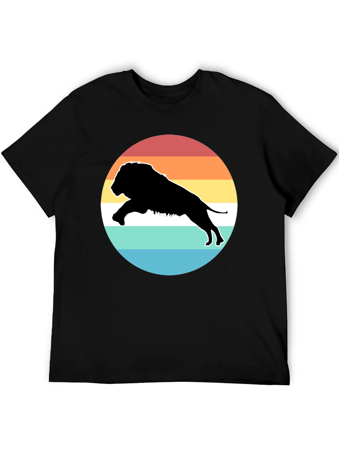 Retro Lion Silhouette T-Shirt