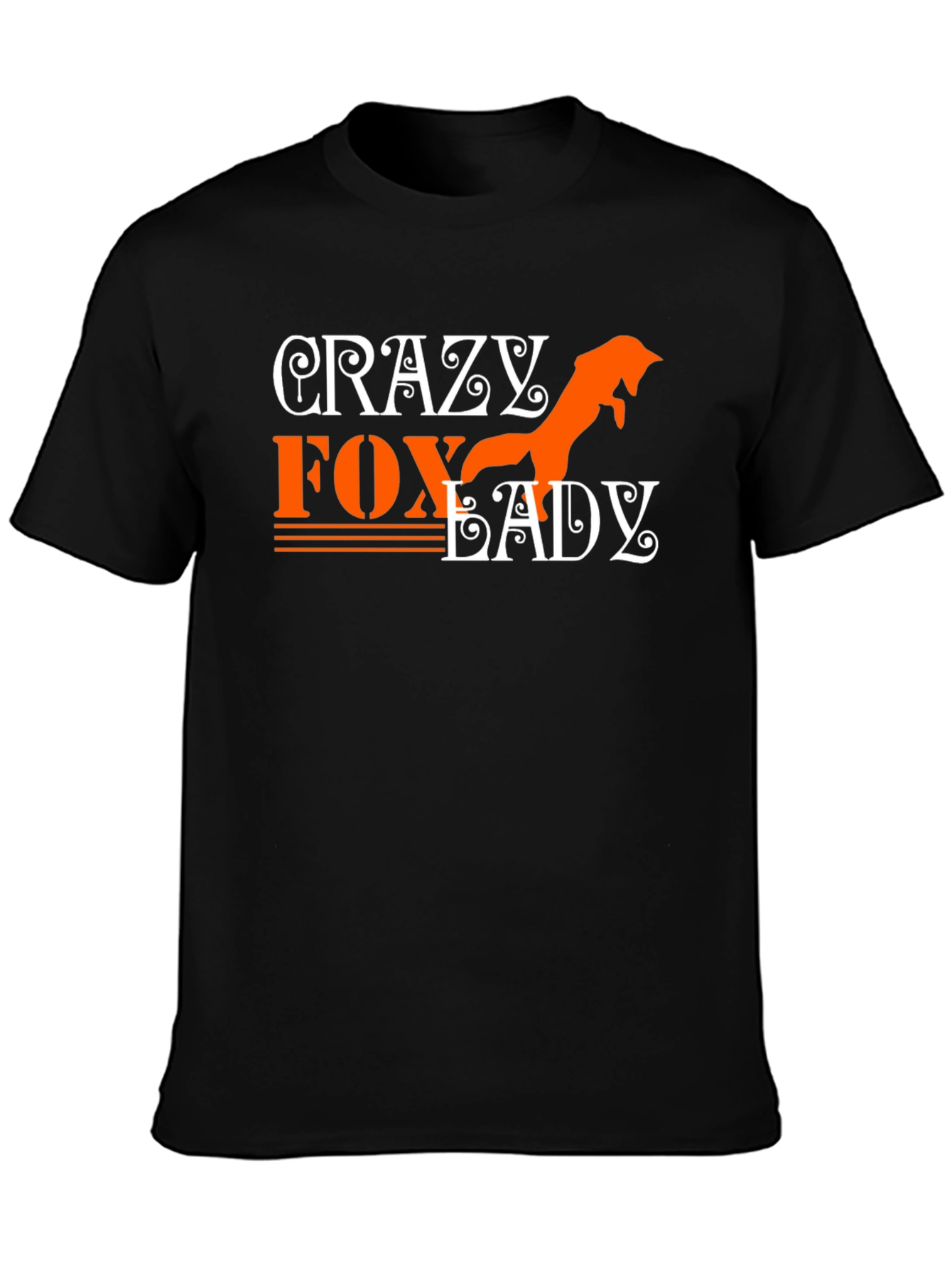 Crazy Fox Lady Graphic T-Shirt
