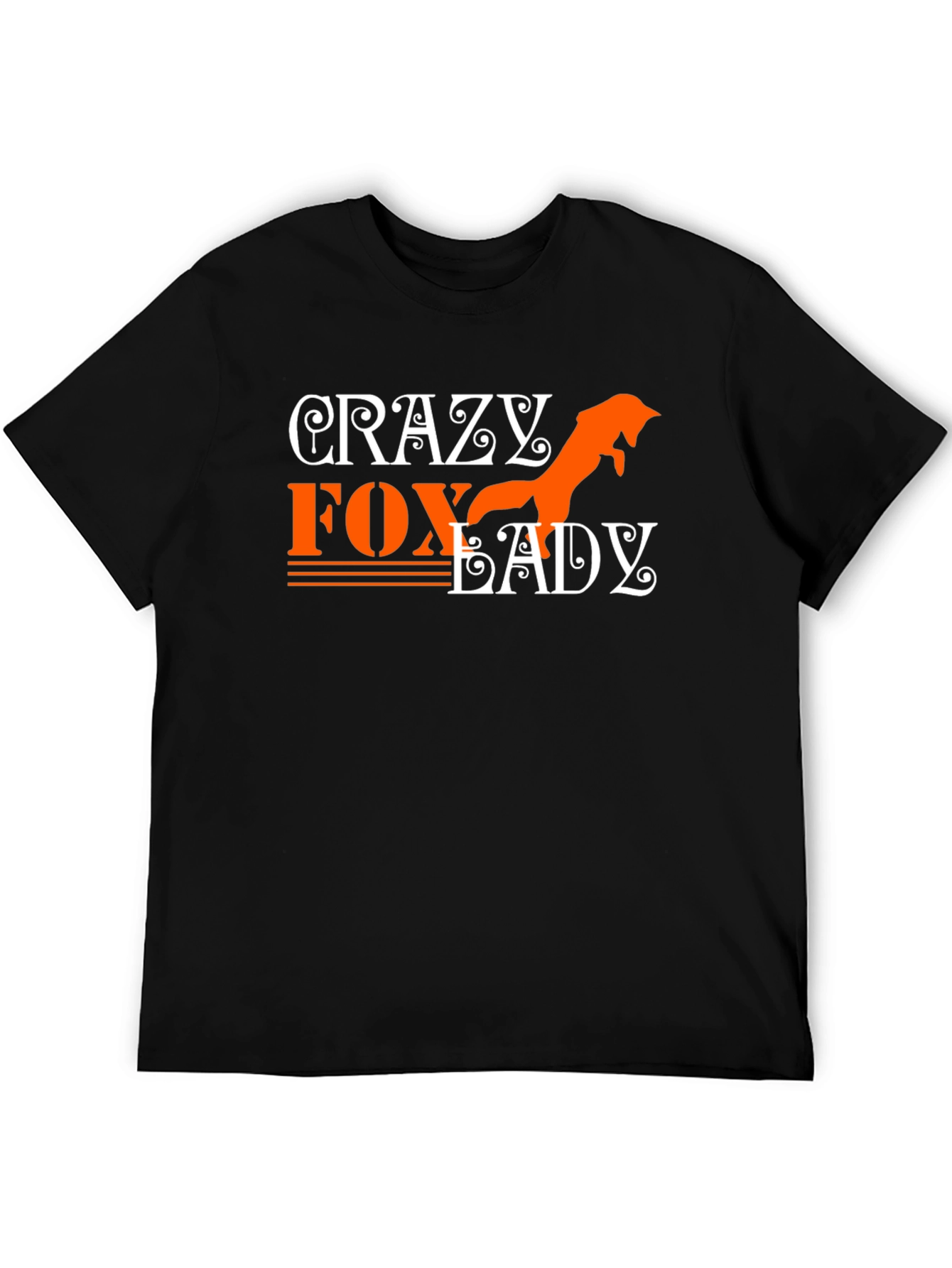 Crazy Fox Lady Graphic T-Shirt